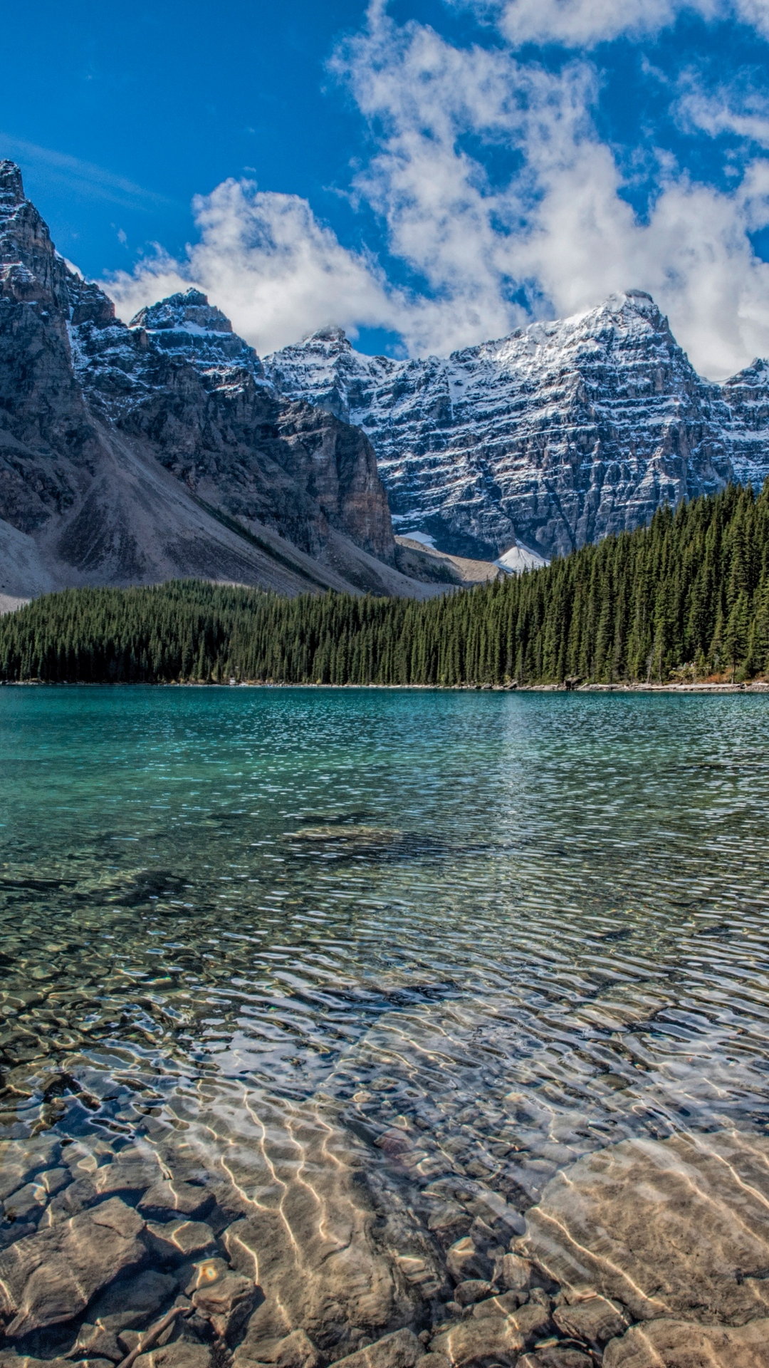 Louise Lake Mountains Canada Wallpaper - Moraine Lake - HD Wallpaper 