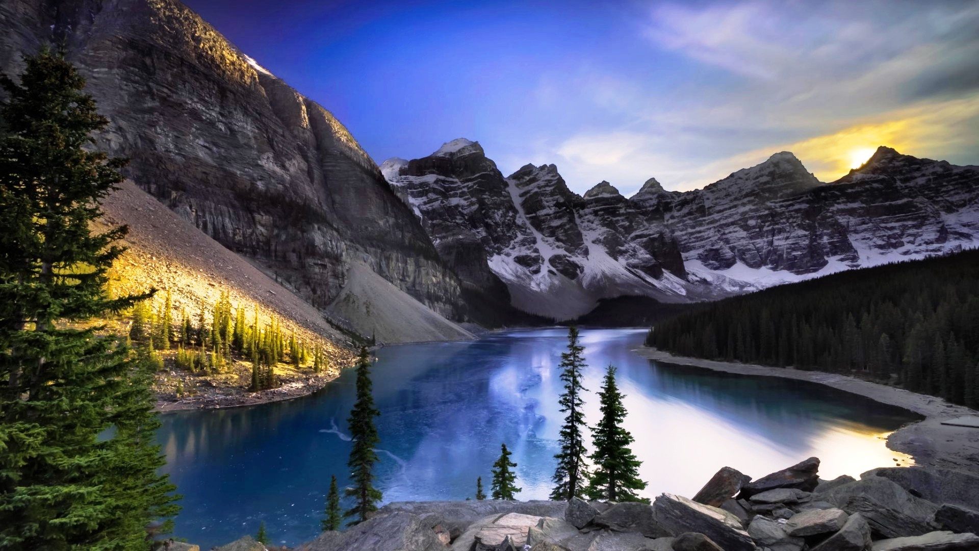 Moraine Lake - HD Wallpaper 