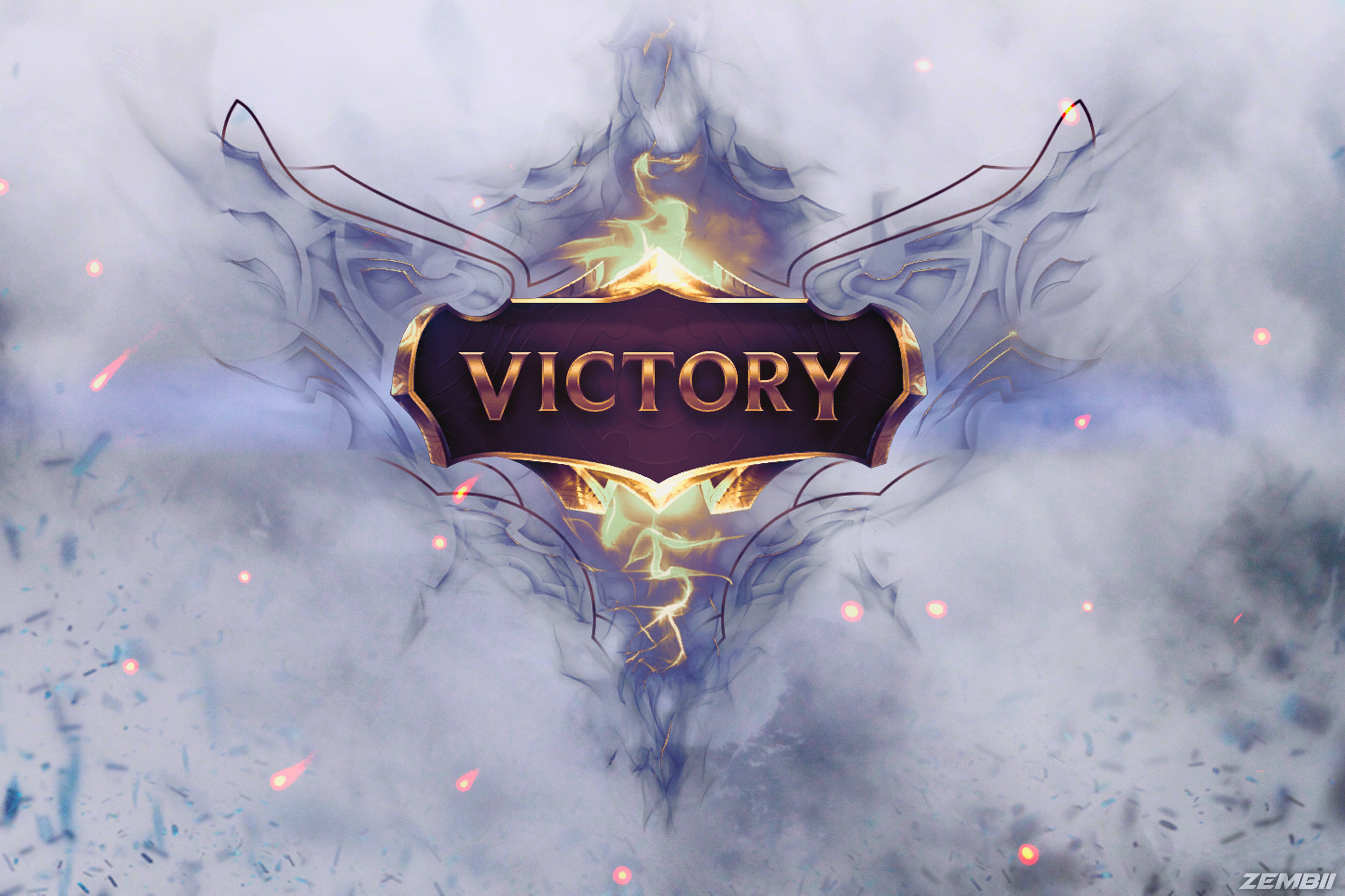 League Of Legends Wallpaper Victory - HD Wallpaper 