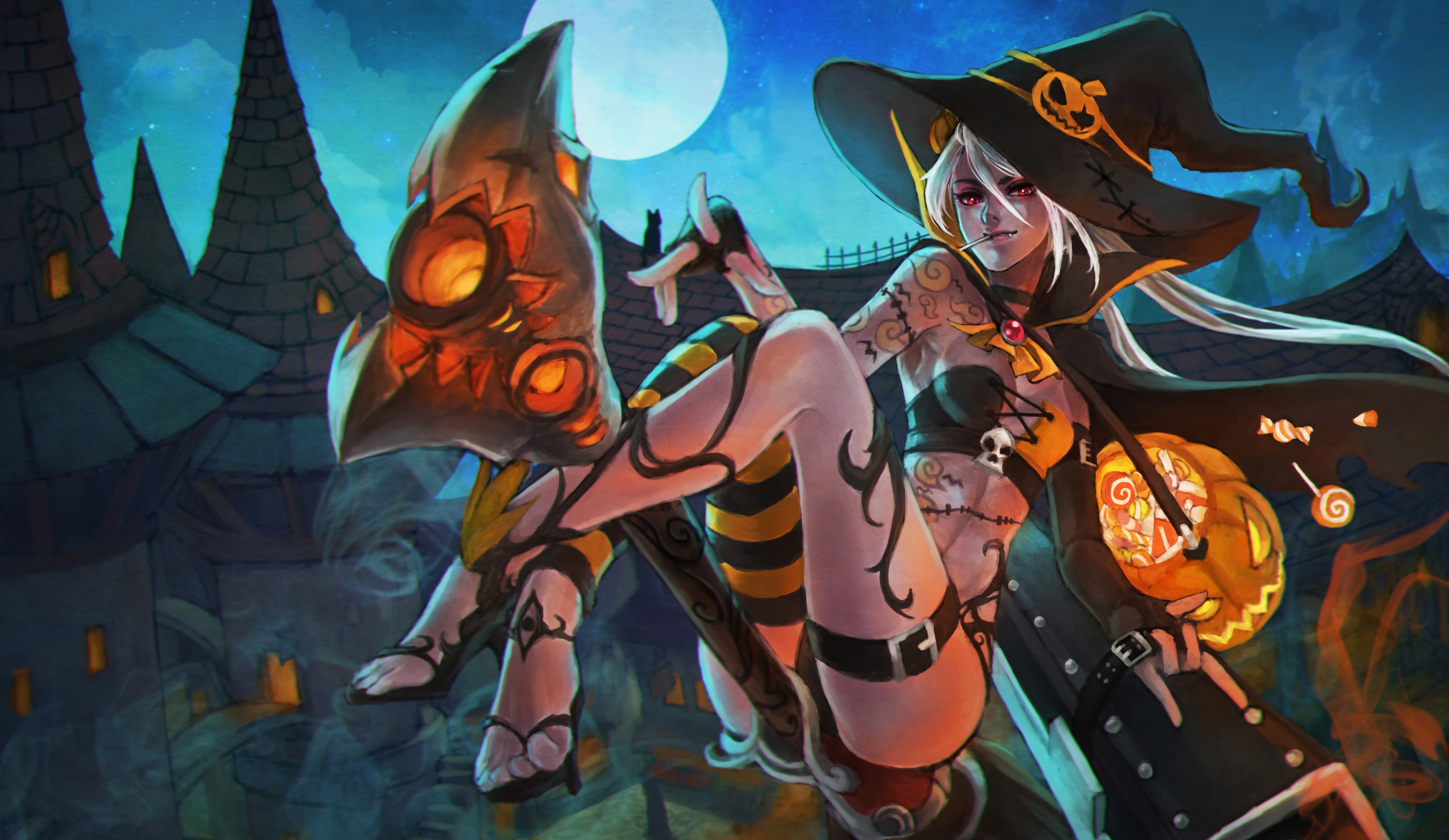 Jinx Halloween - HD Wallpaper 