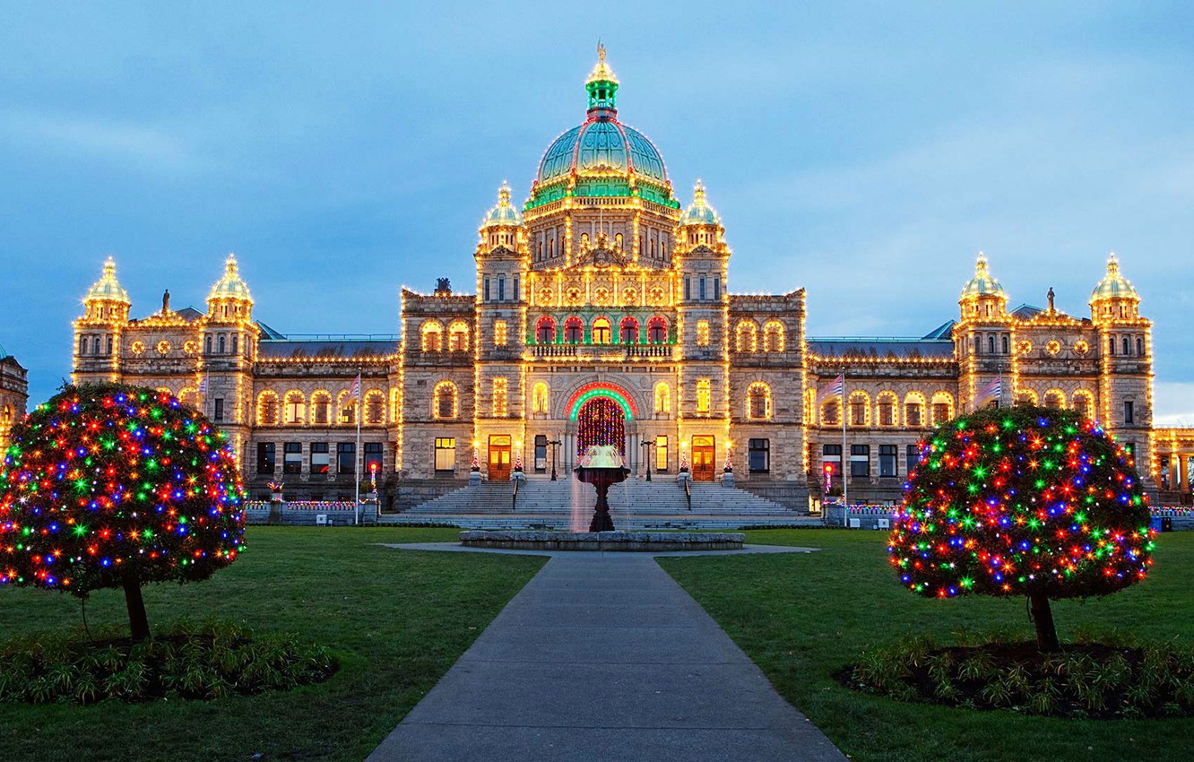 British Columbia Parliament Buildings - HD Wallpaper 