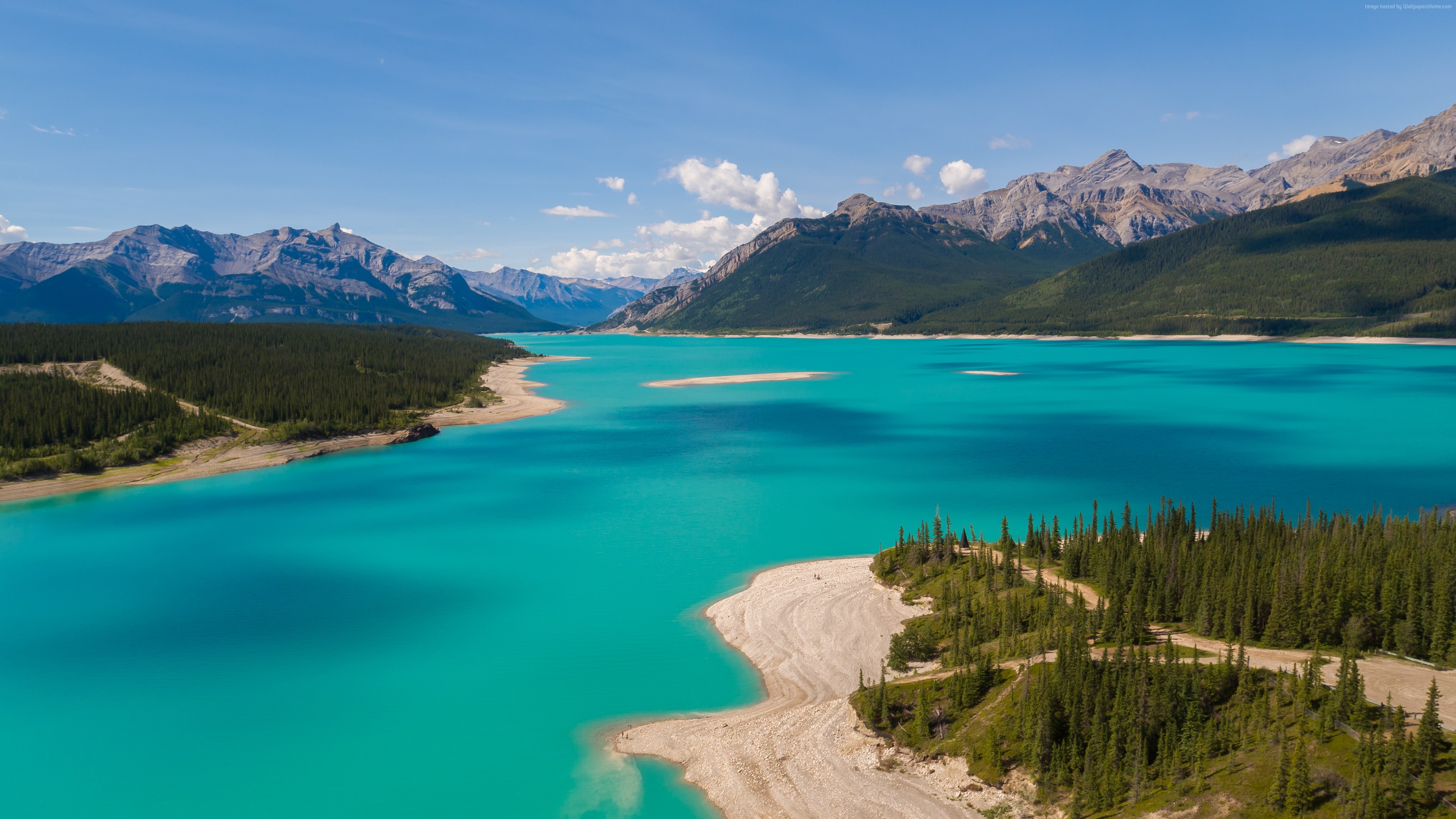 Summer Abraham Lake Alberta - HD Wallpaper 