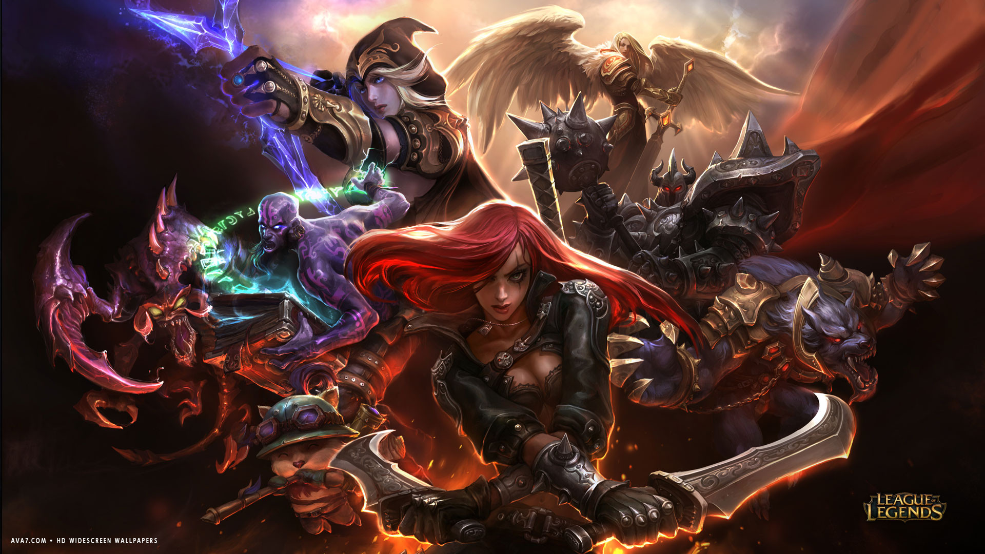 League Of Legends Game Lol Team Kat Girls Monsters - League Of Legends - HD Wallpaper 