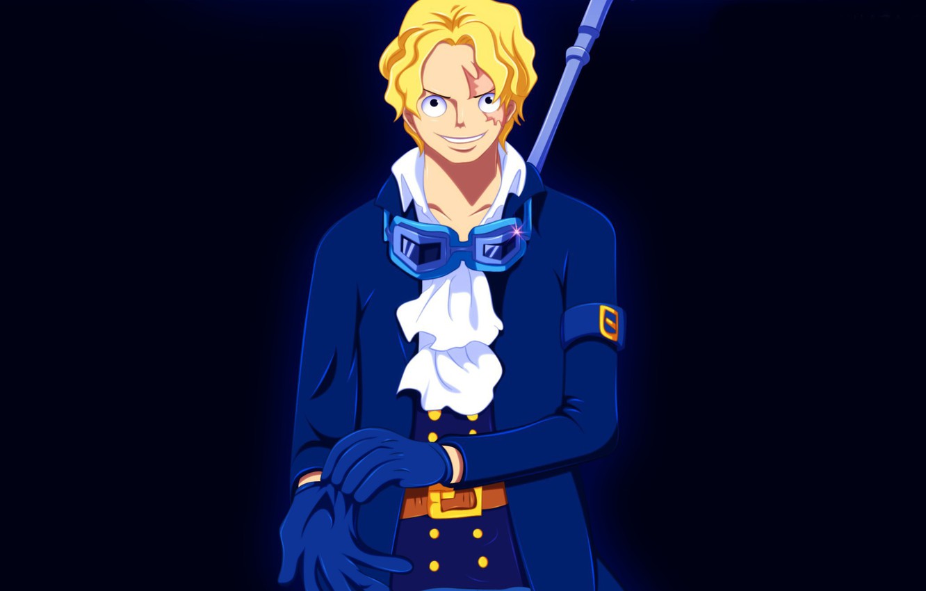 Photo Wallpaper One Piece, Blue, Man, Blonde, Powerful, - Personnage One Piece Sabo - HD Wallpaper 