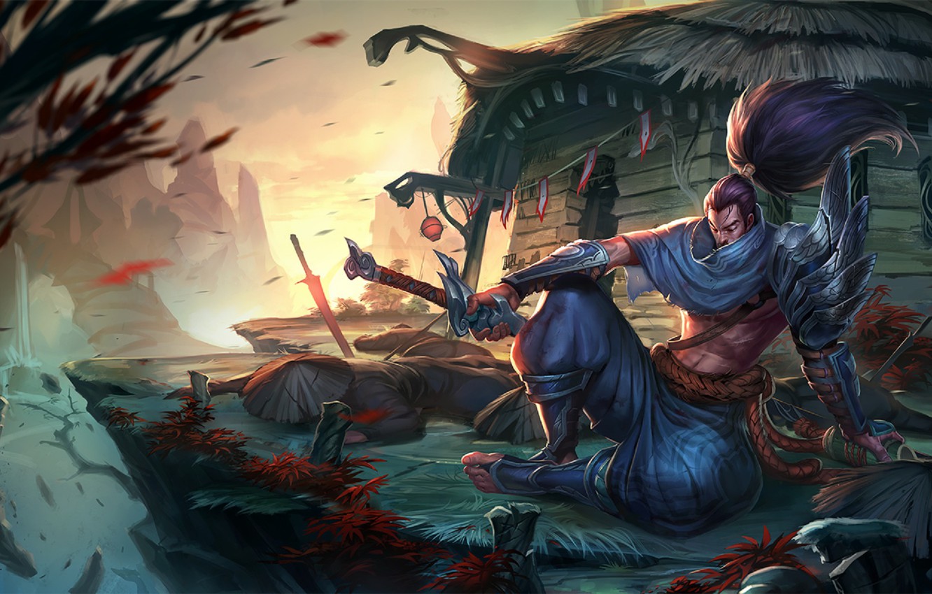 Photo Wallpaper League Of Legends, Lol, Yasuo, Lol - Yasuo Lol - HD Wallpaper 