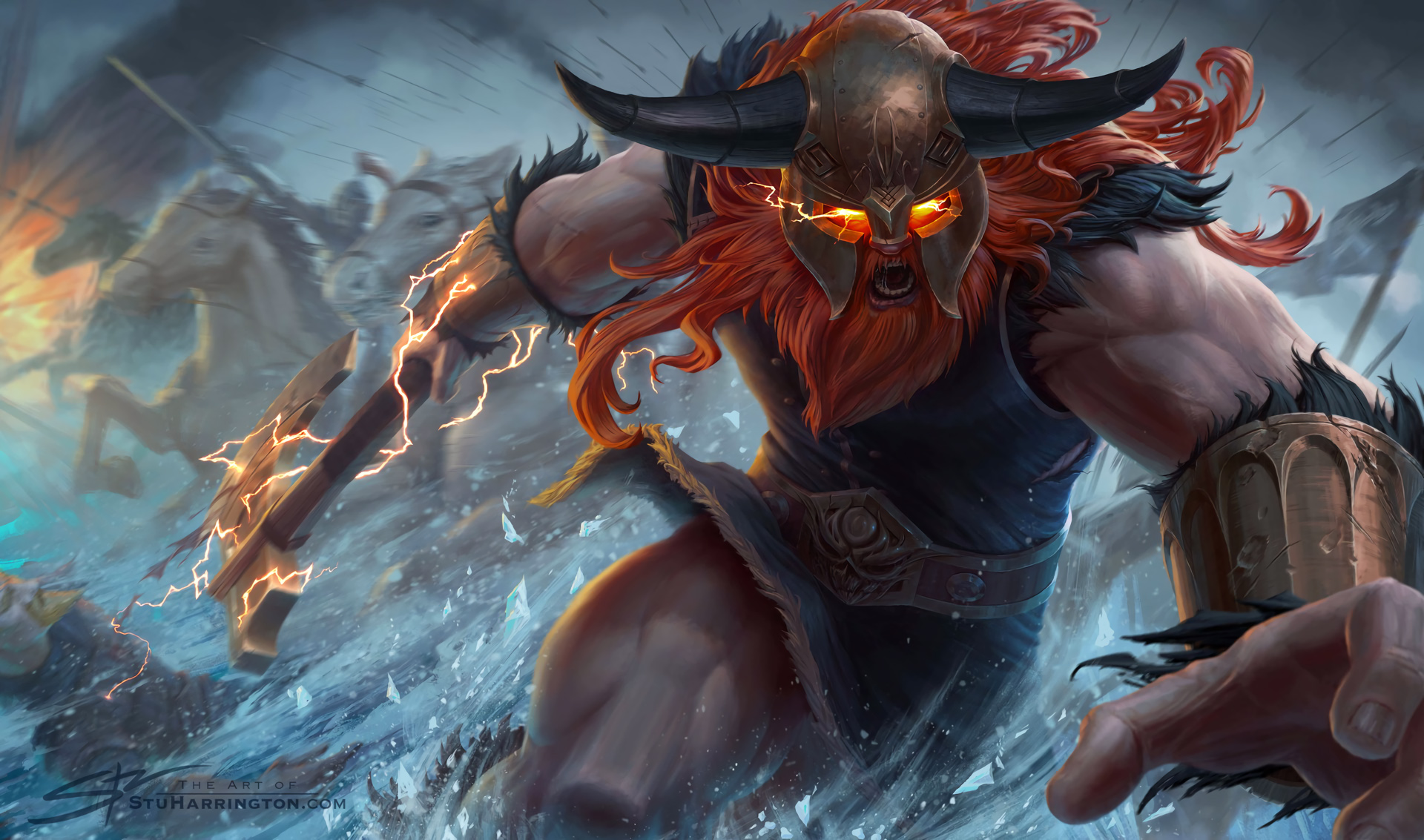 Forsaken Olaf By Stuartstudios Hd Wallpaper Background - Olaf Wallpaper League Of Legends - HD Wallpaper 