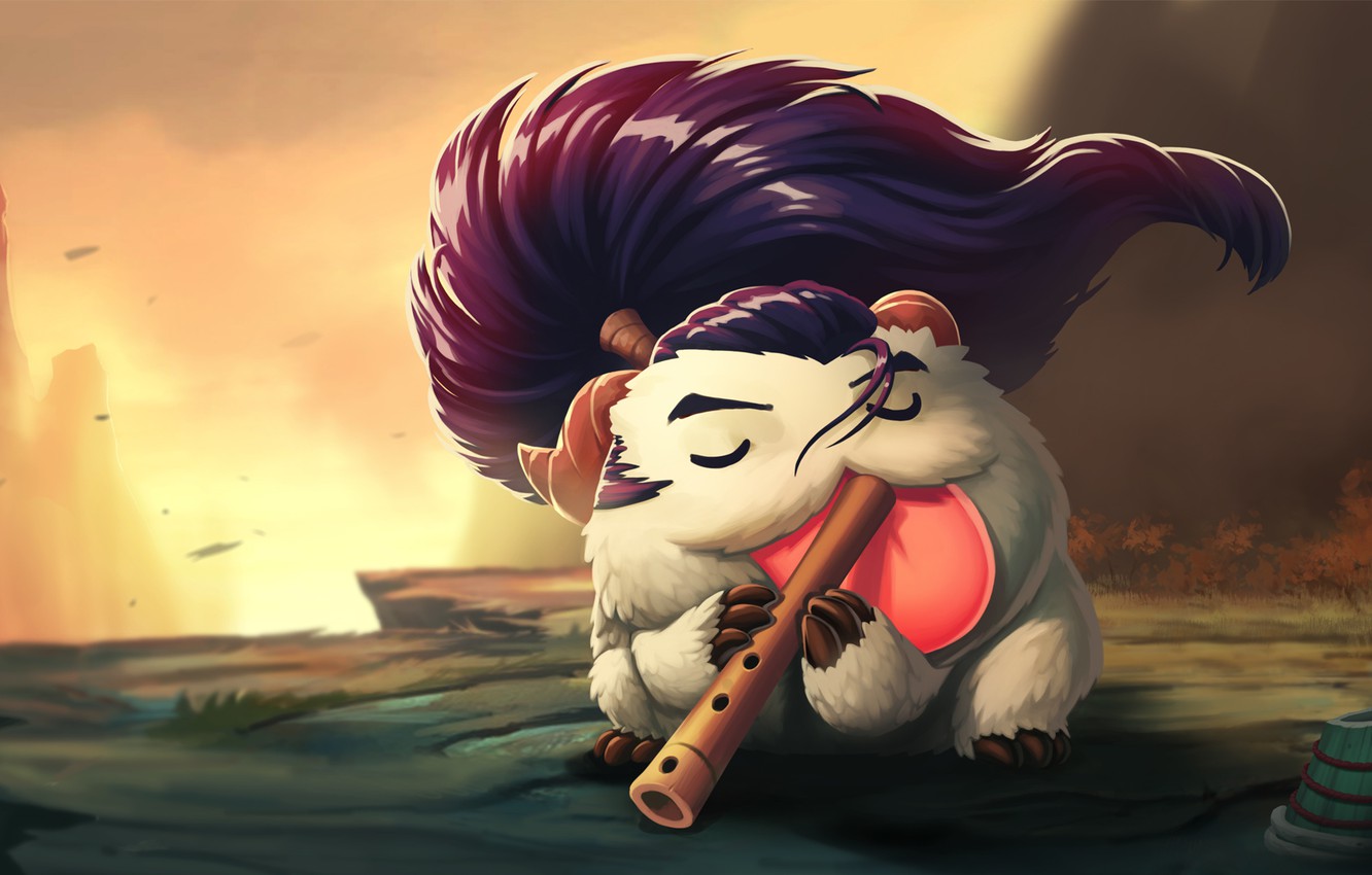 Photo Wallpaper Lol, League Of Legends, Yasuo, Poro, - Poros League Of Legends - HD Wallpaper 