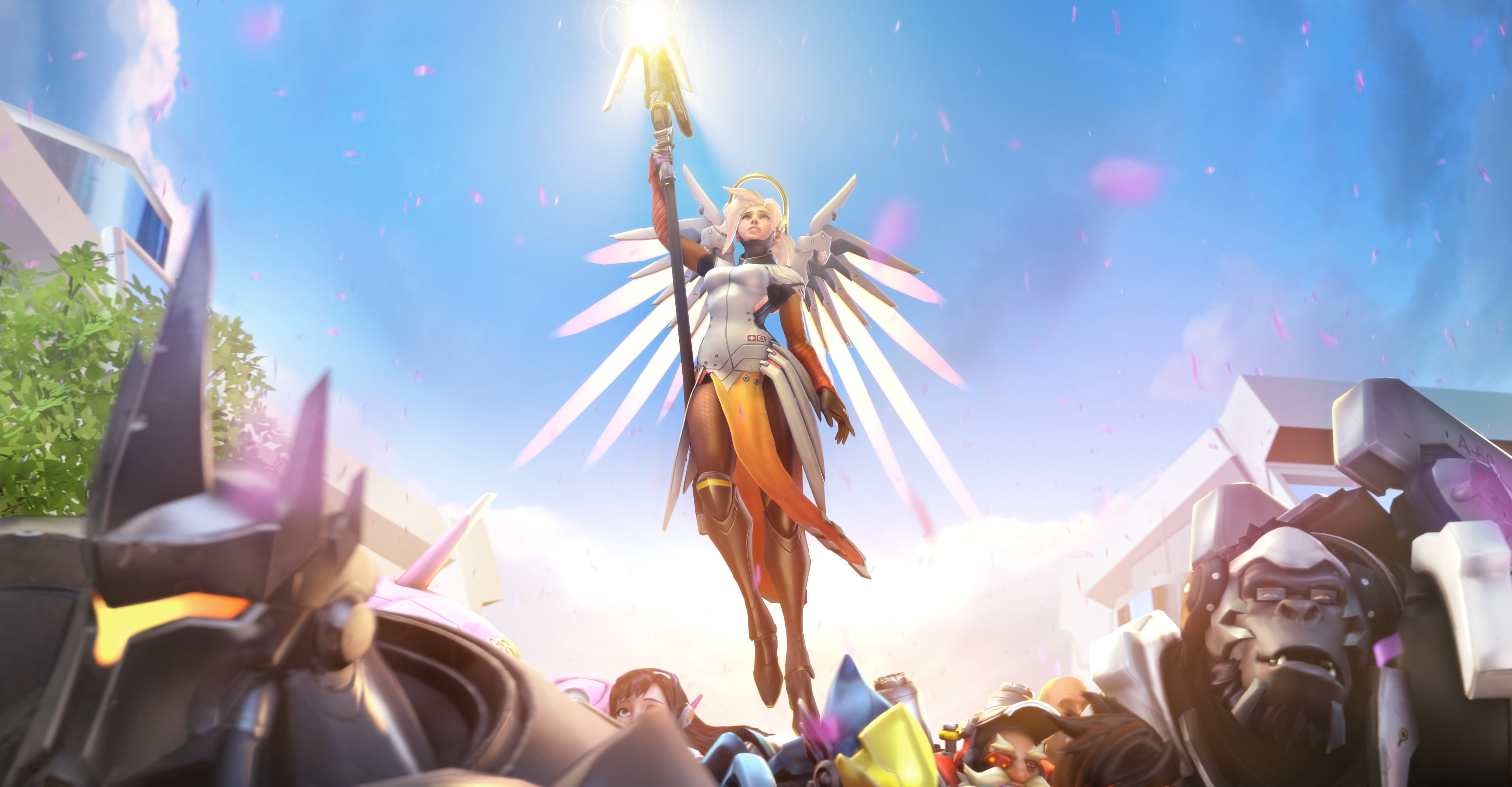Mercy Overwatch 2 - HD Wallpaper 