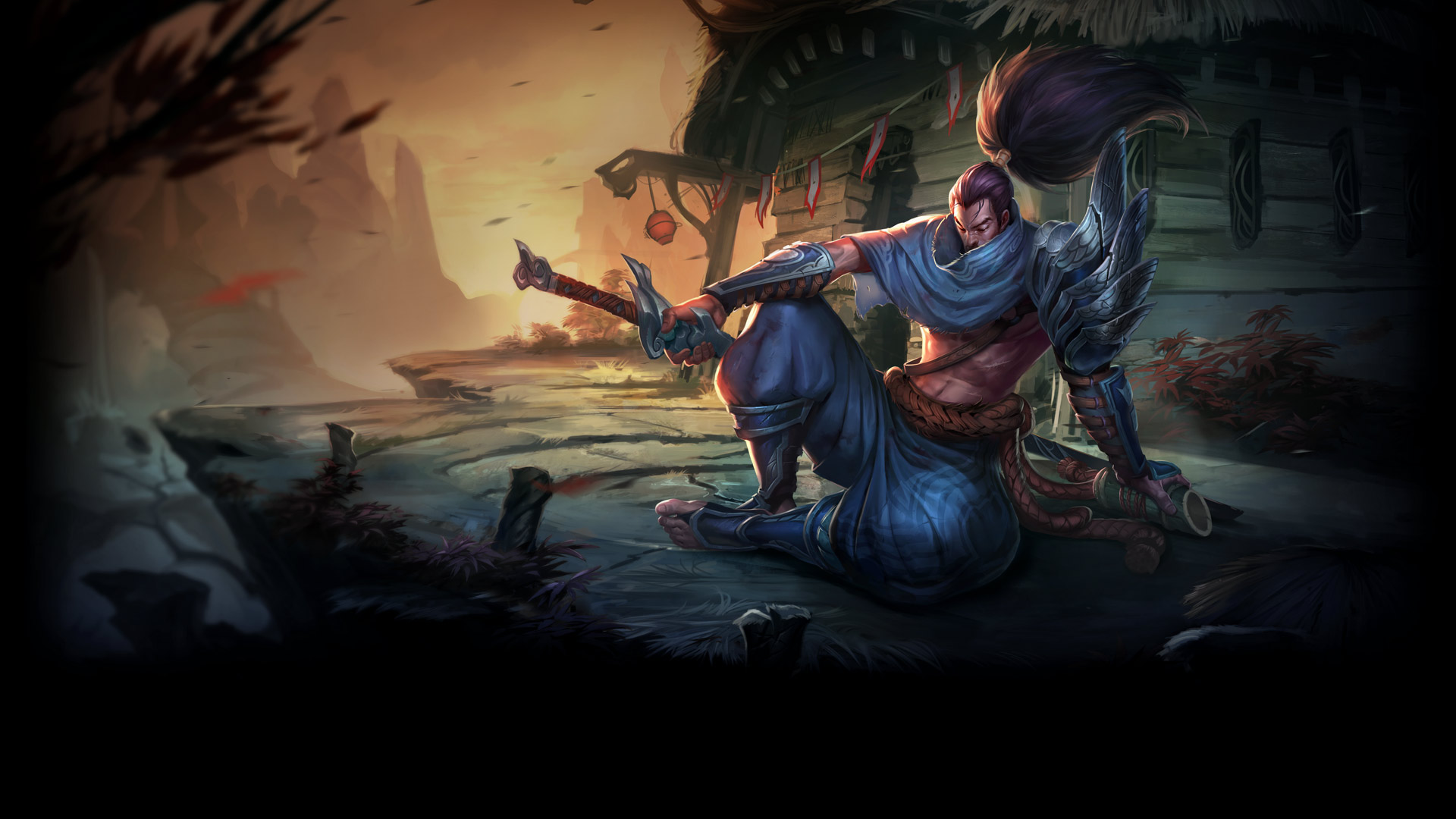 Yasuo Splash Art Wallpaper - Yasuo Live Wallpaper Download - HD Wallpaper 