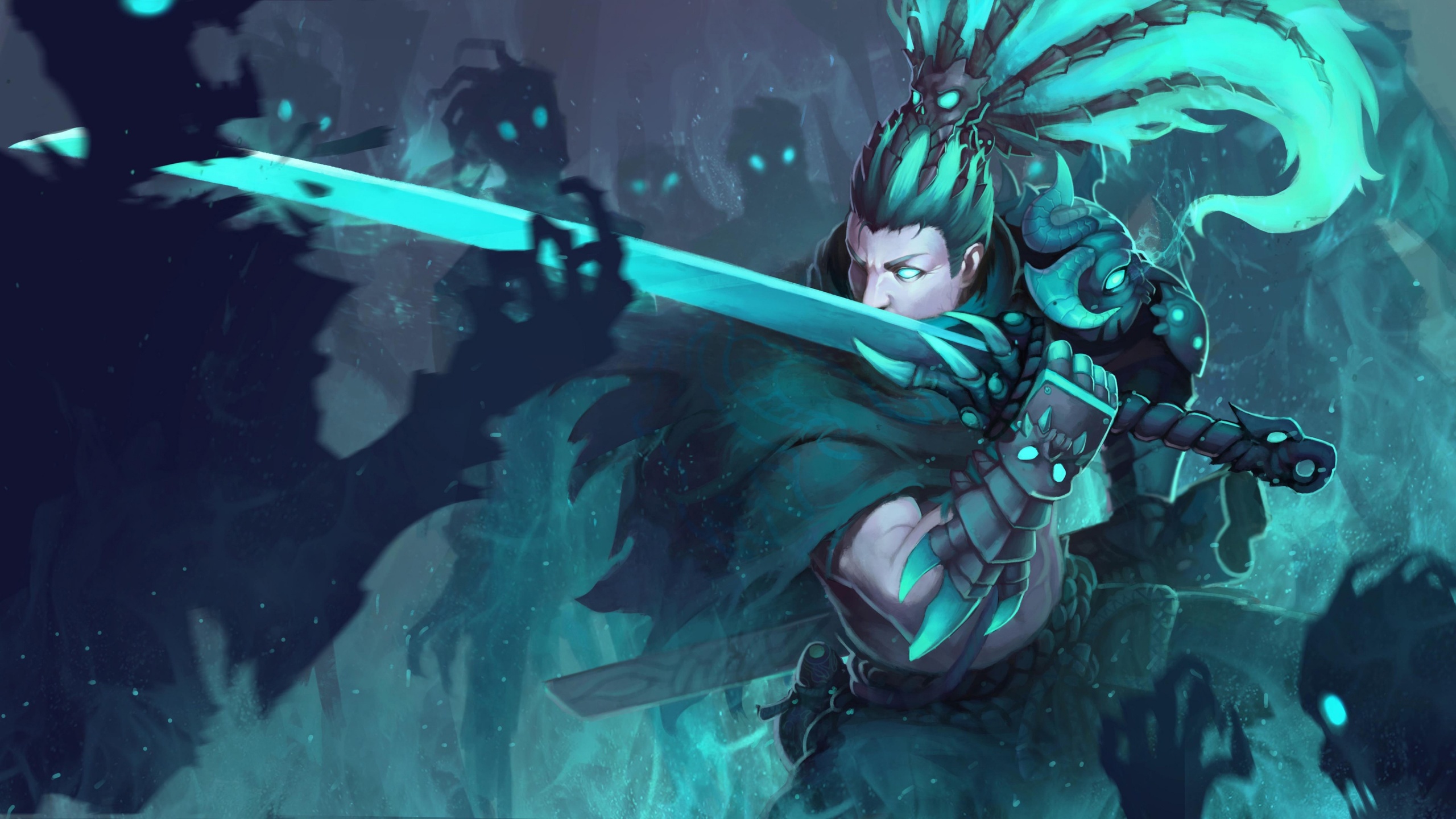 Yasuo Nether Blade Skin Art - Underworld Yasuo - HD Wallpaper 