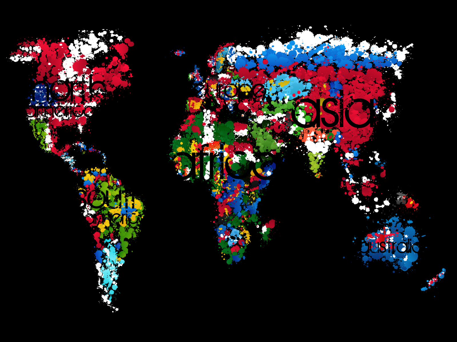 Cool World Map - HD Wallpaper 
