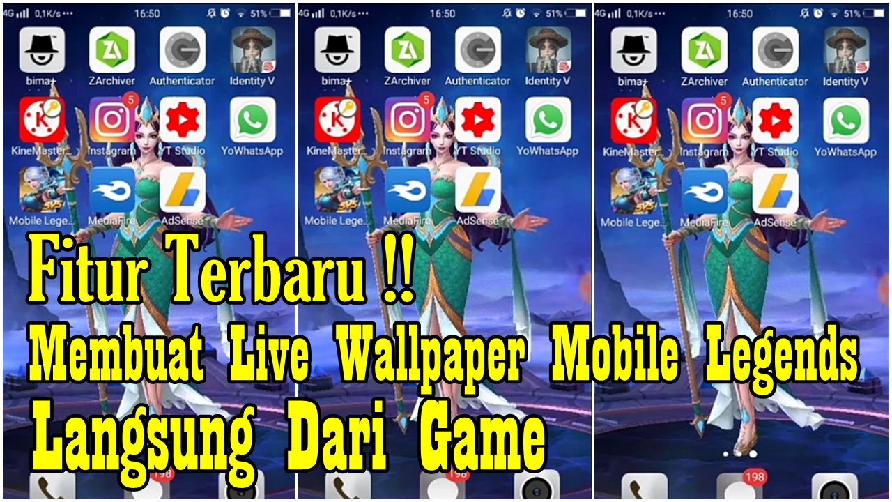 Cara Membuat Live Wallpaper Hero Mobile Legends Tanpa - Aplikasi Mobile Legend Pubg Free Free - HD Wallpaper 