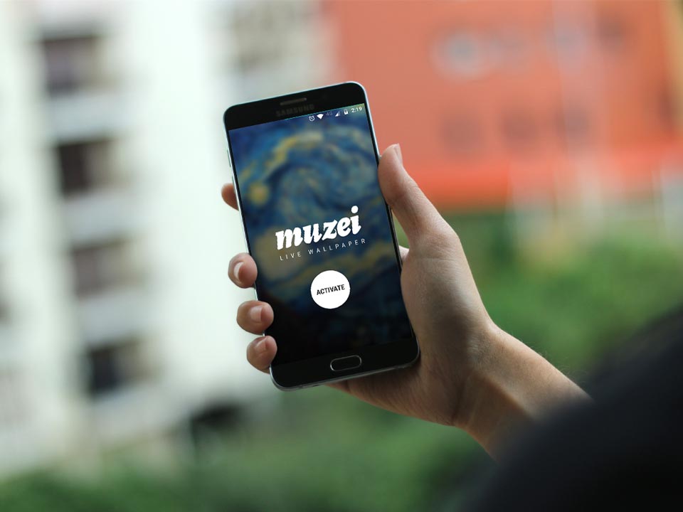 Mengganti Wallpaper Android Dengan Aplikasi Muzei - Behance Free Android Mockup - HD Wallpaper 