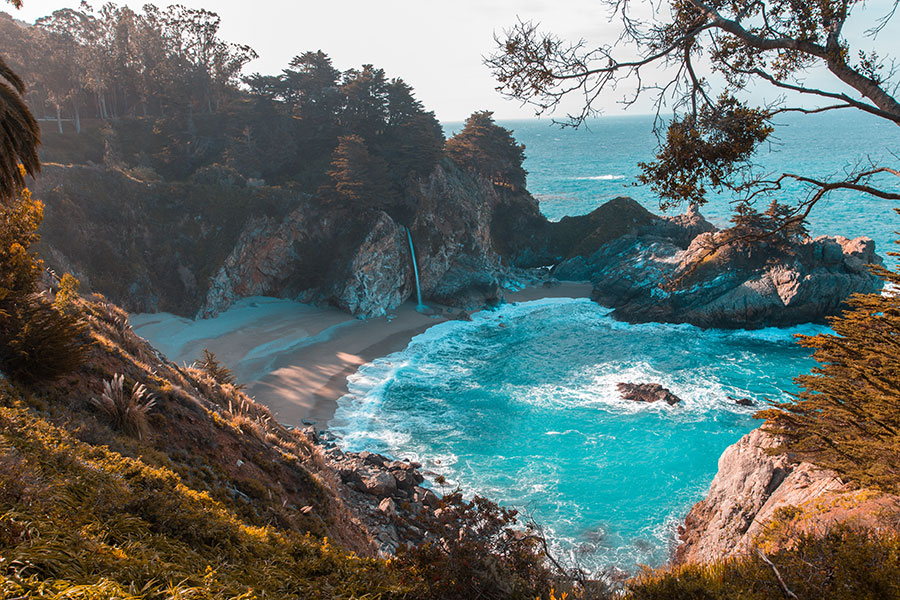 35 Gambar Pemandangan Alam Gunung, Pantai Dan Laut - Julia Pfeiffer Burns State Park, Mcway Falls - HD Wallpaper 