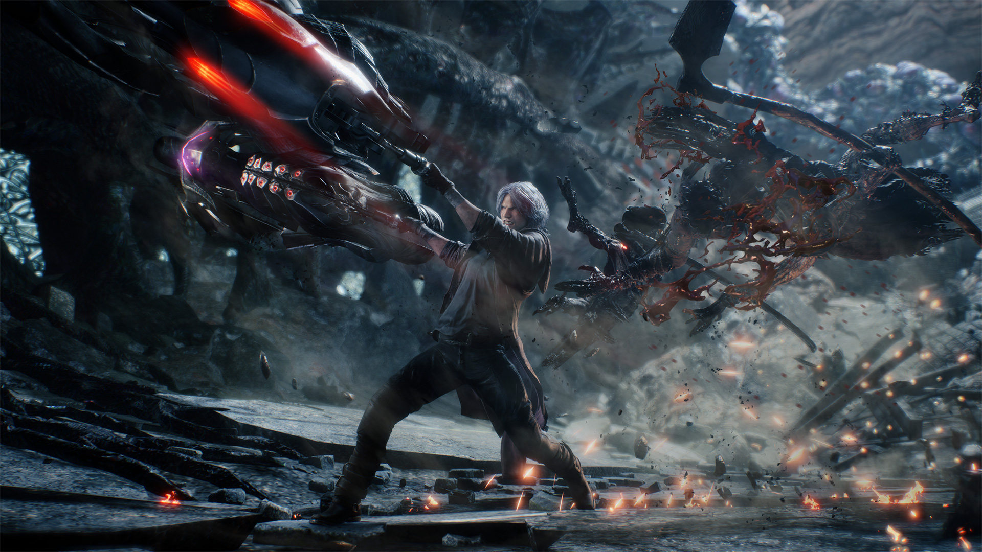Devil May Cry 5 Dante Motorcycle - HD Wallpaper 