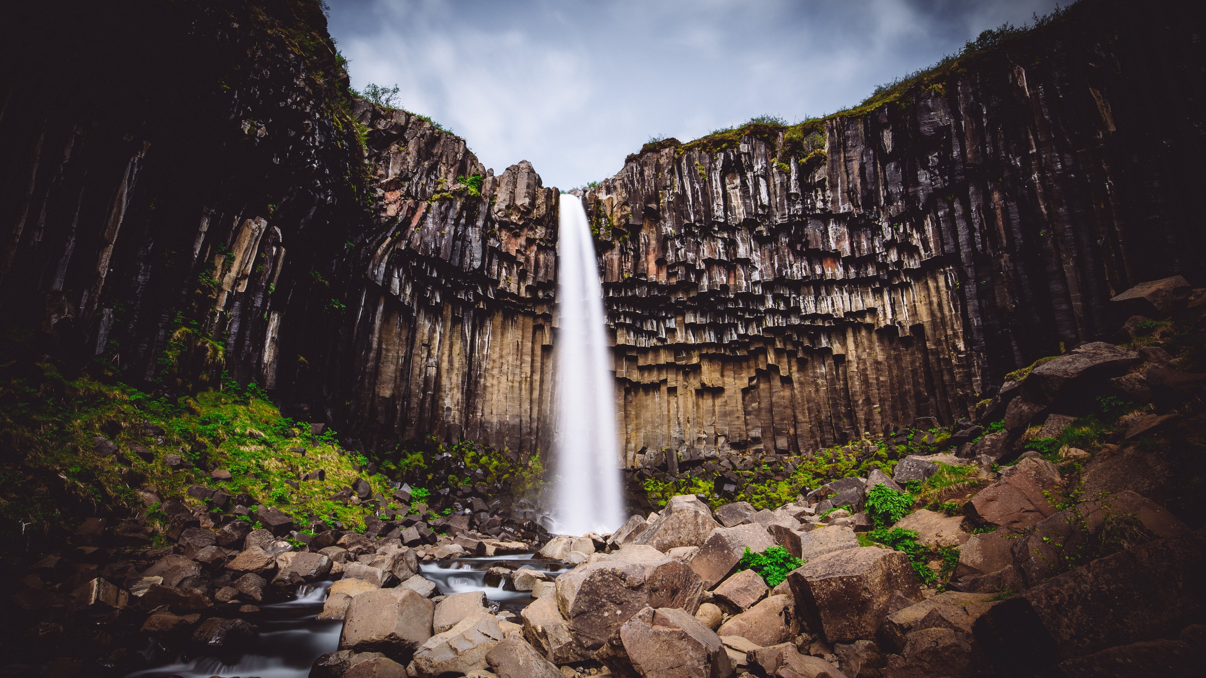 Amazing Svartifoss Waterfall High Quality 4k Ultra - Ultra Hd Wallpaper Hd - HD Wallpaper 