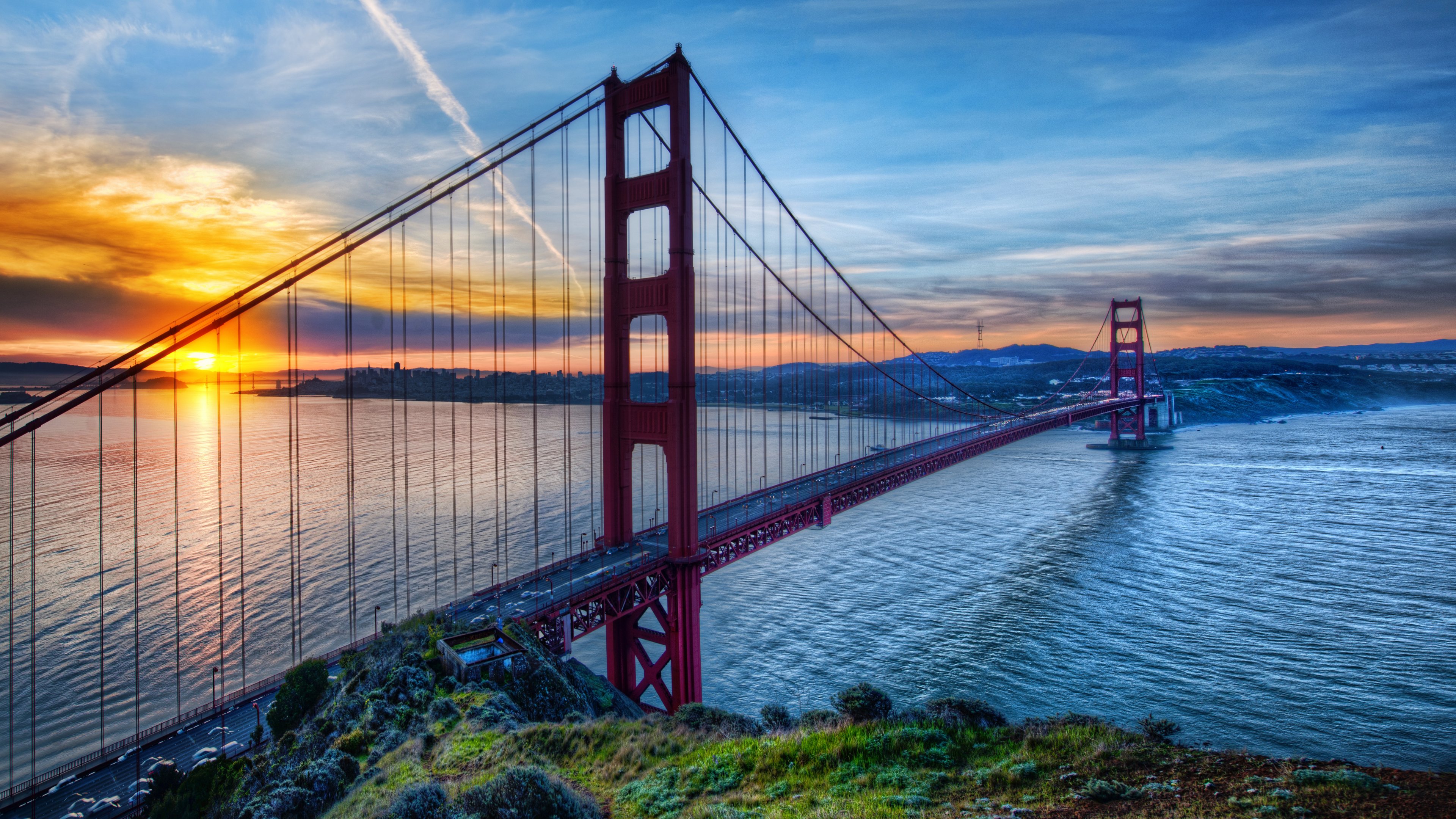 The Golden Gate Bridge - Golden Gate Bridge 4k - HD Wallpaper 