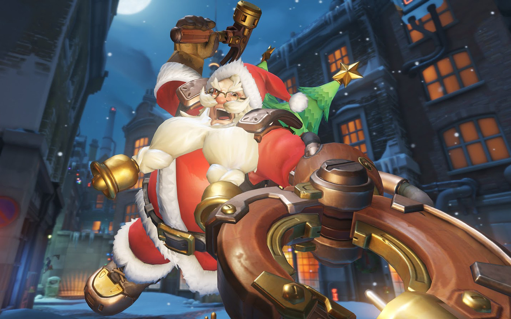 Overwatch Wallpaper In - Overwatch Winter Wonderland 2017 Bastion - HD Wallpaper 