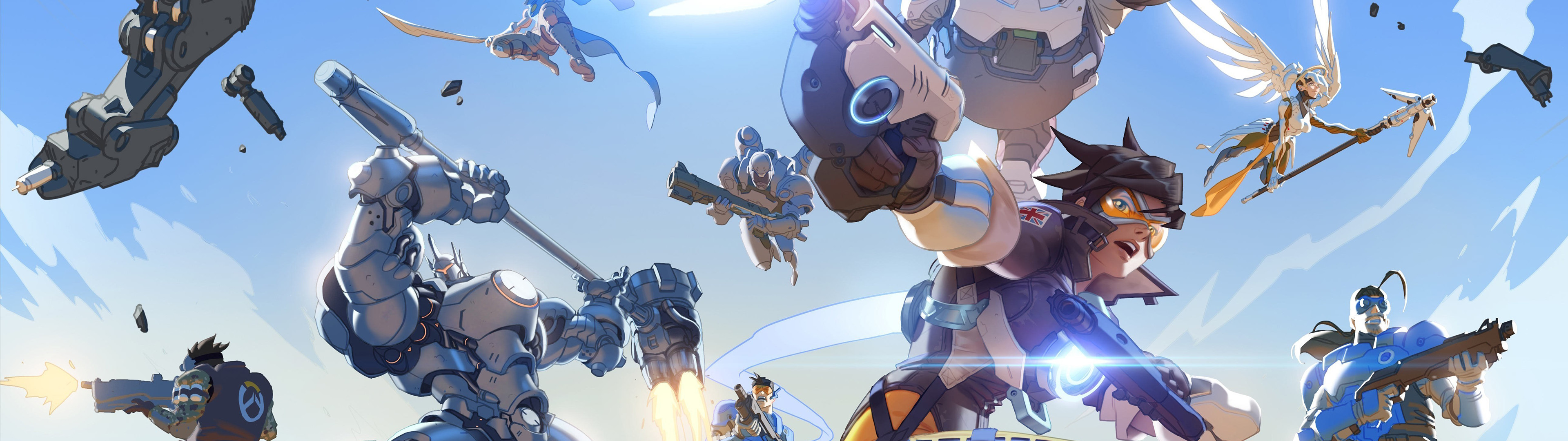 [3840x1080] Overwatchdual 
 Data-src - Overwatch Wallpaper Pc 1080p - HD Wallpaper 