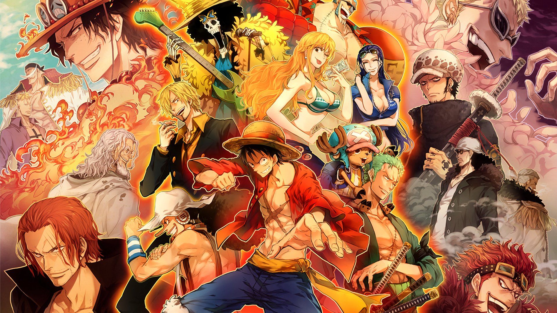 1304 One Piece Hd Wallpapers - One Piece All Characters - HD Wallpaper 
