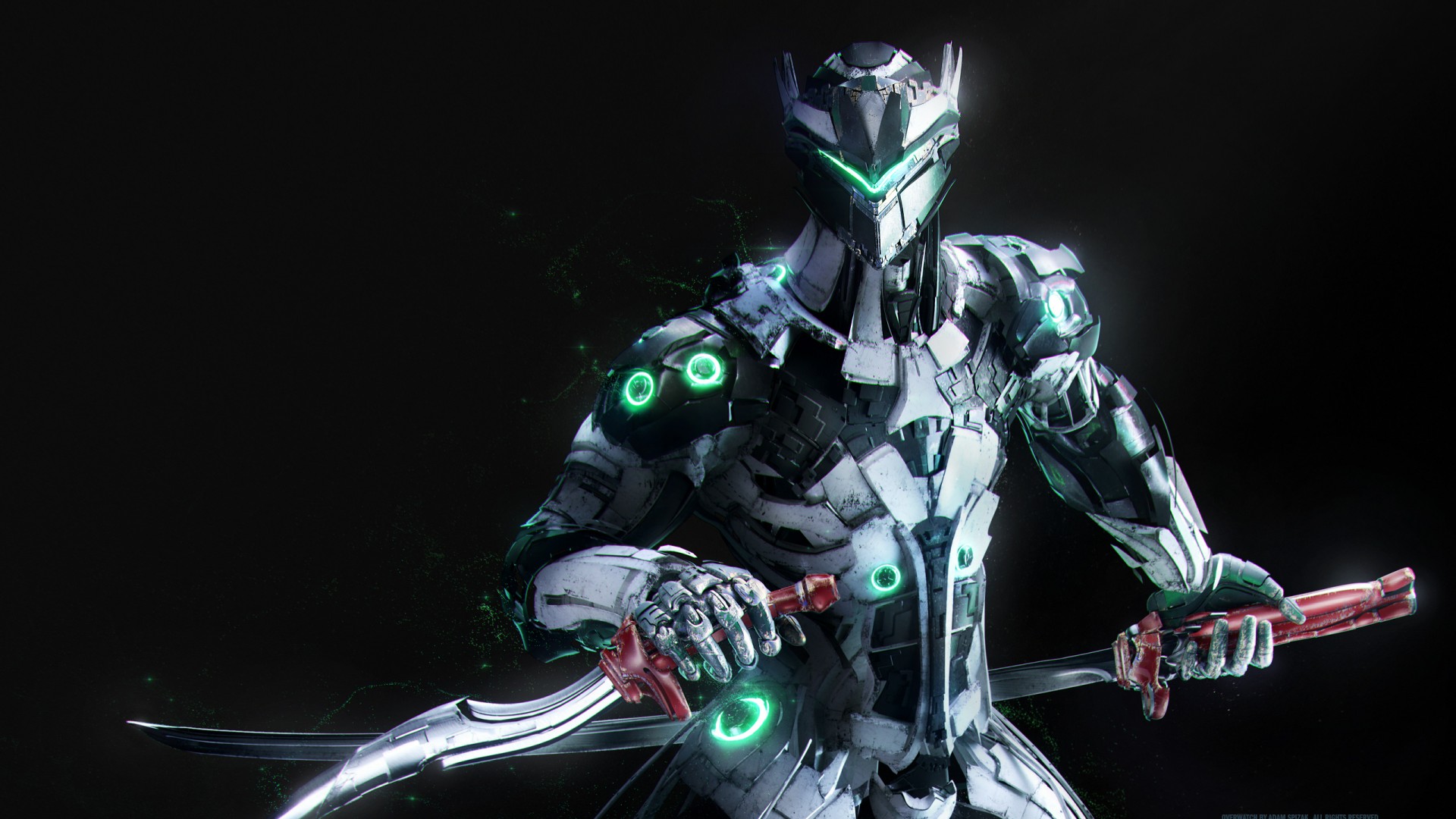 Overwatch Genji - HD Wallpaper 