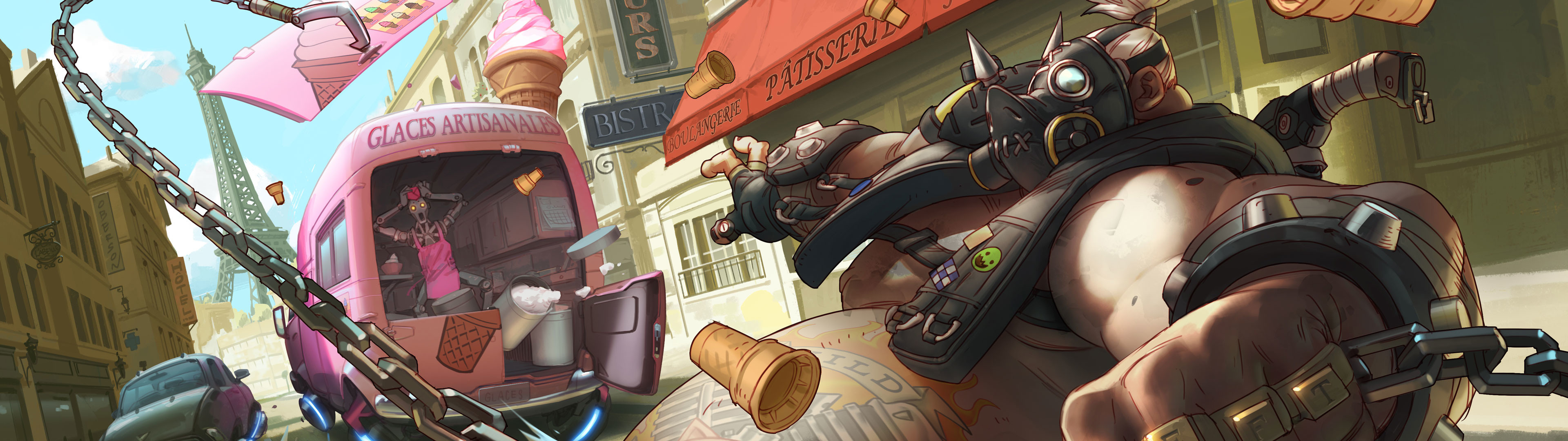 Https - //i - Imgur - Com/2lyfktr 
 Data-src - Dual Screen Wallpaper Overwatch - HD Wallpaper 