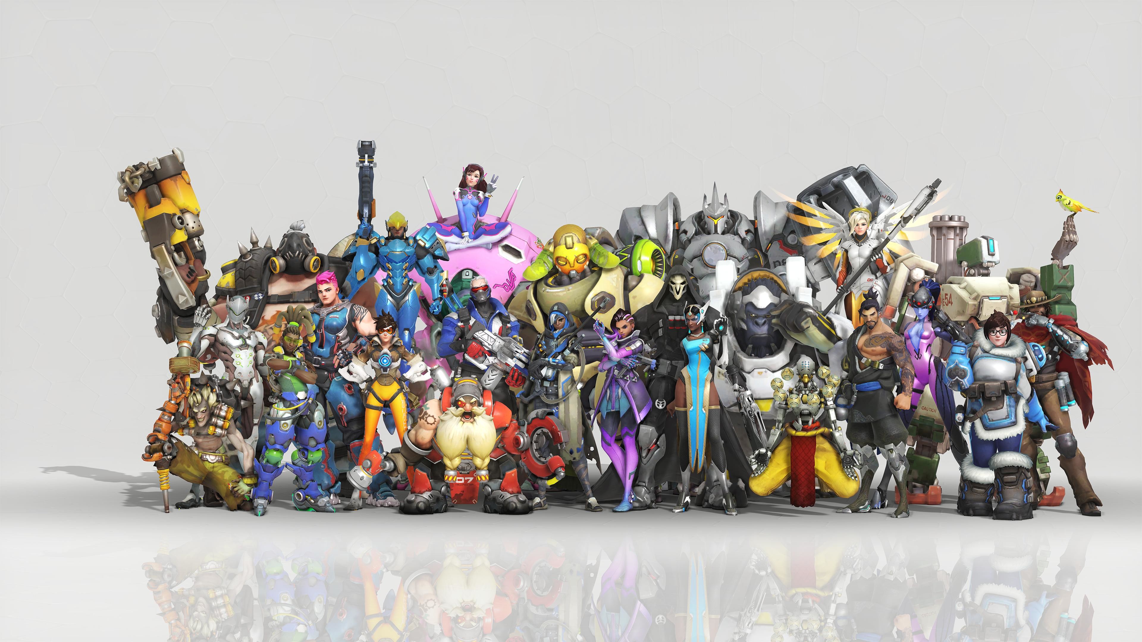 Overwatch All Characters Anniversary 3840x2160 Wallpaper Teahub Io