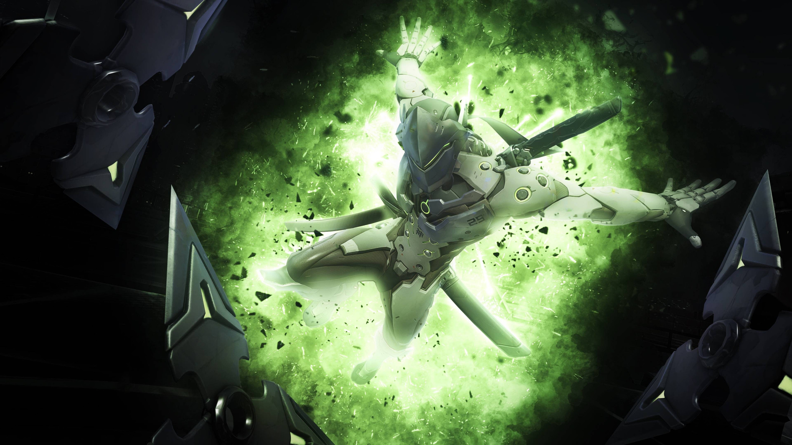 Genji From Overwatch Wallpaper - Overwatch Wallpaper 4k Genji - HD Wallpaper 