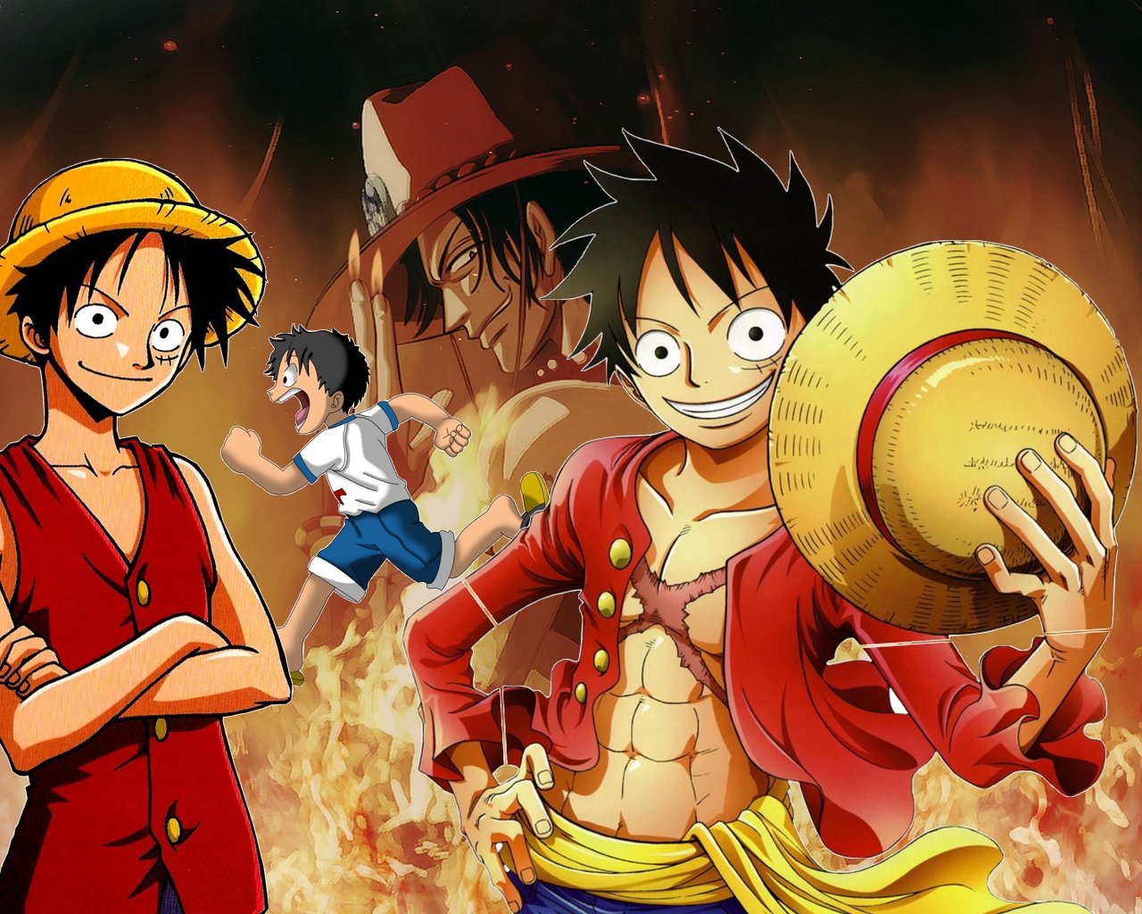 Free One Piece High Quality Wallpaper Id - Straw Hat Luffy Hd - HD Wallpaper 