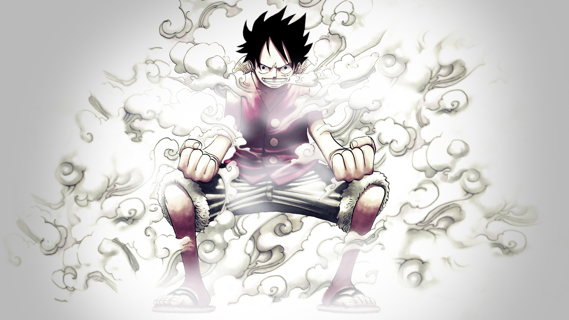 One Piece Luffy Wallpaper Hd Paint - One Piece Wallpaper Luffy Haki -  1920x1080 Wallpaper 