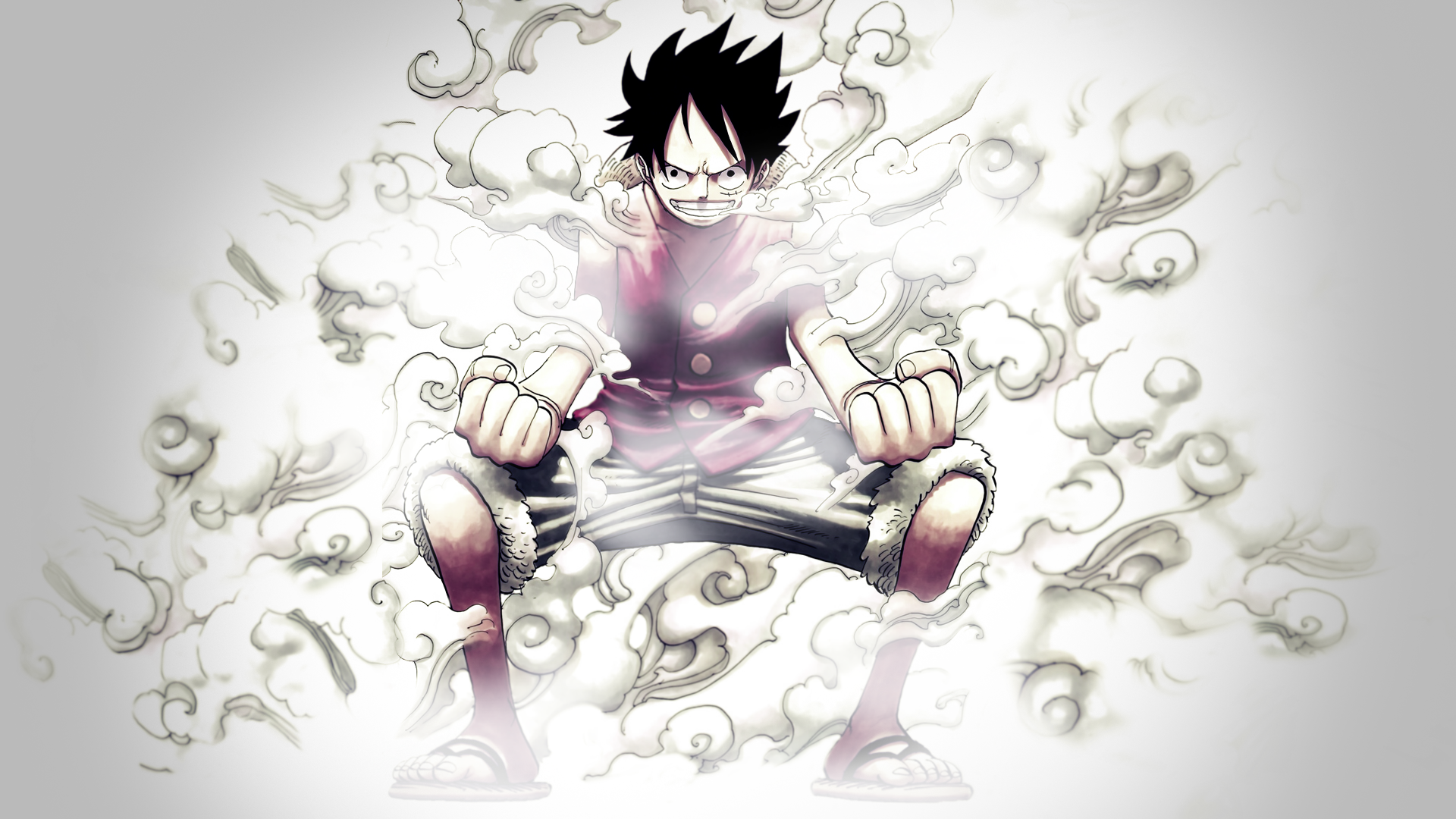 One Piece Luffy Wallpaper Hd Paint - One Piece Wallpaper Luffy Haki - HD Wallpaper 