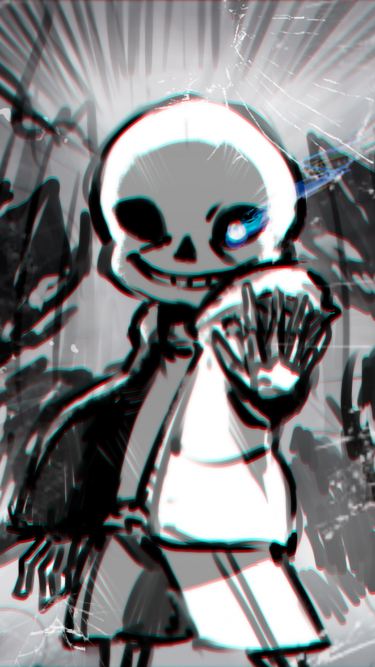 Sketch Art, Video Game, Sans, Undertale, Wallpaper - Sans Wallpaper Iphone 6s - HD Wallpaper 