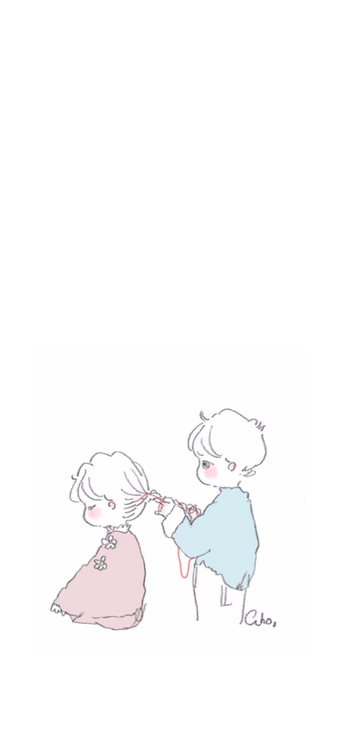 Couple Cartoon - HD Wallpaper 