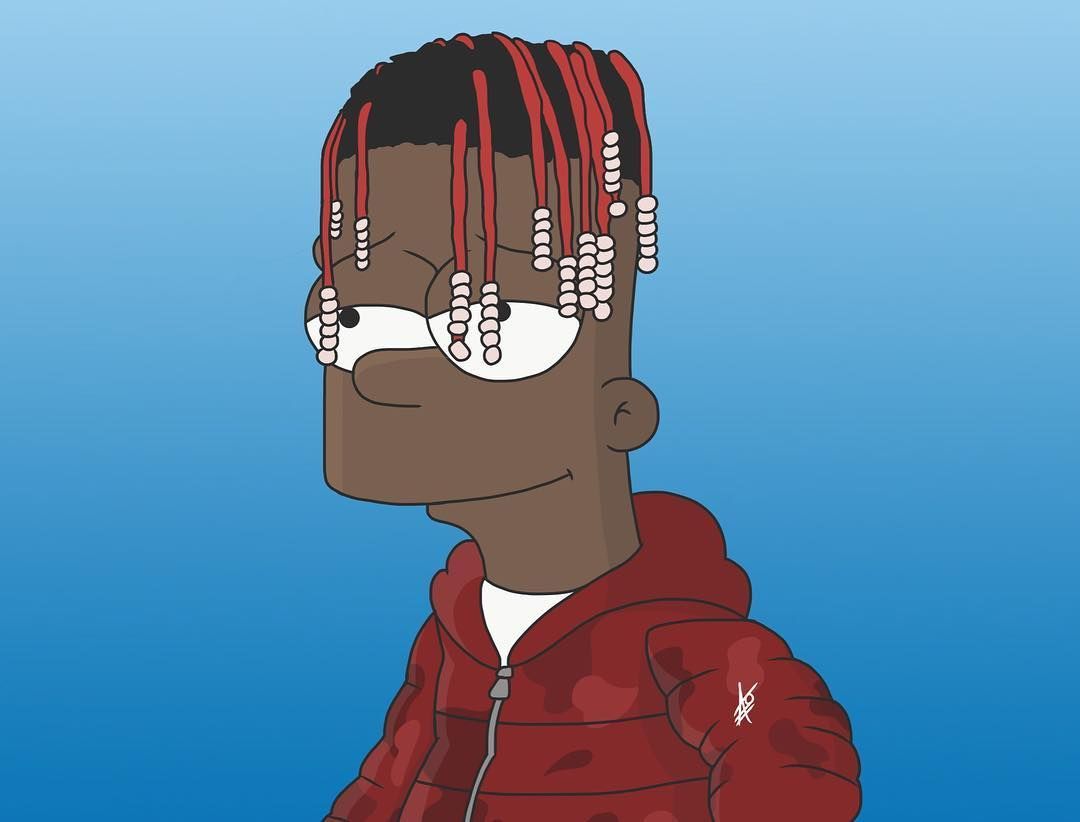 Dallas Foster On Art - Bart Simpson Lil Yachty - HD Wallpaper 