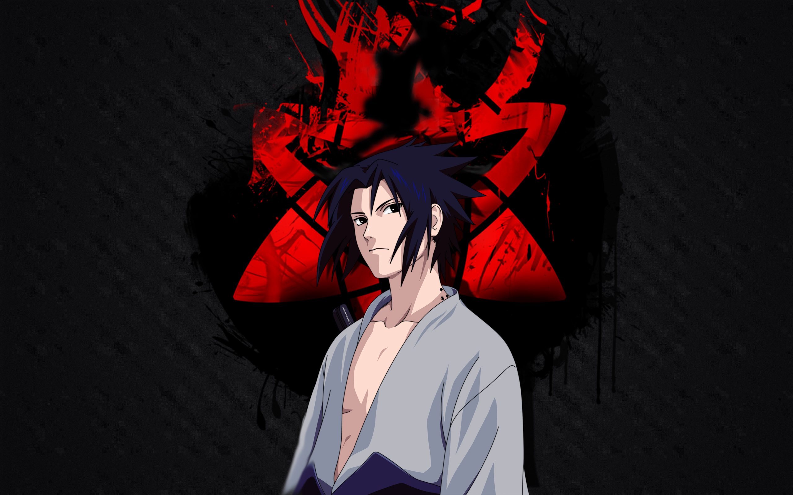 Wallpaper Of Anime, Naruto, Sasuke Uchiha, Sharingan - Uchiha Wallpaper Sasuke - HD Wallpaper 