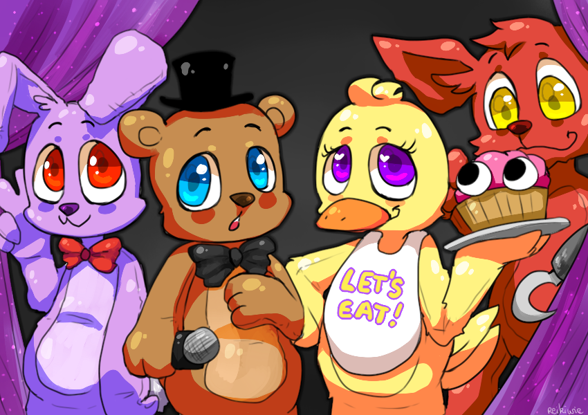 Fnaf Chica X Freddy - HD Wallpaper 