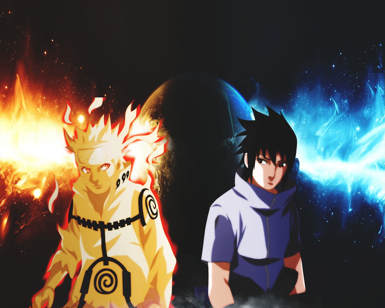 Naruto Vs Sasuke Png - HD Wallpaper 