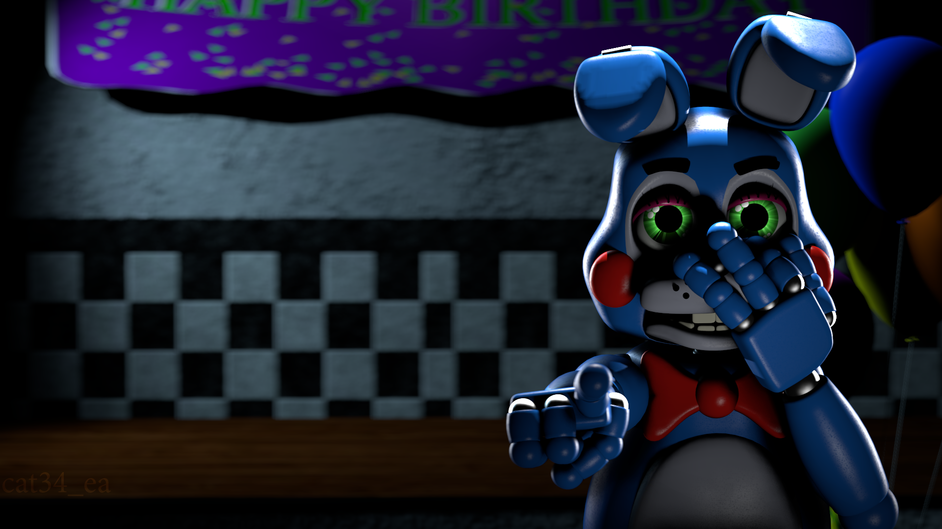 Fnaf Wallpaper Toy Bonnie - HD Wallpaper 