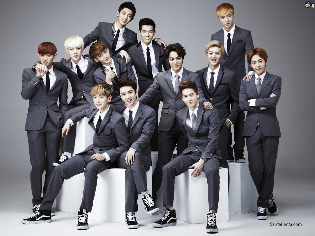 Exo Profile 12 Members - HD Wallpaper 