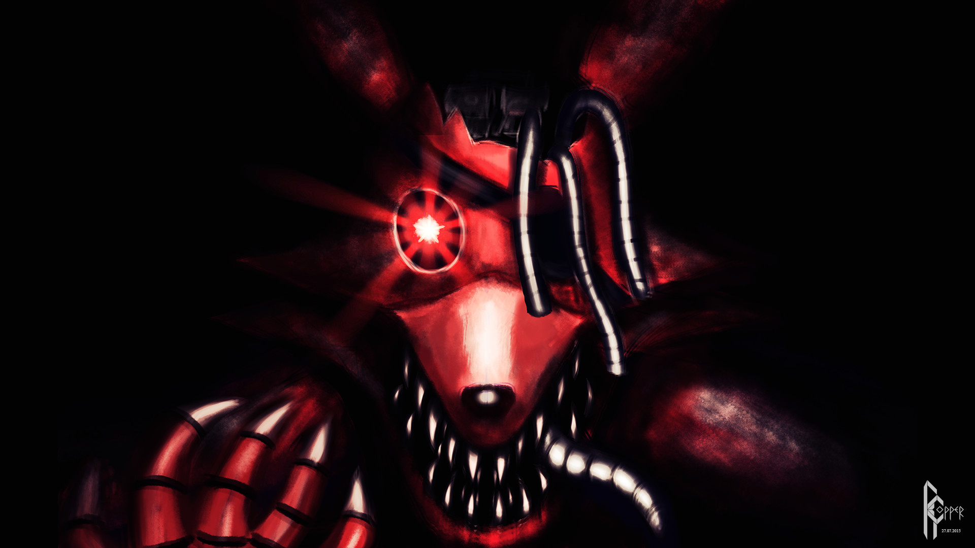 Nightmare Foxy - Five Nights At Freddy's 4 - HD Wallpaper 