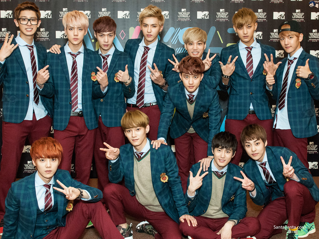 Complete Members Of Exo - HD Wallpaper 