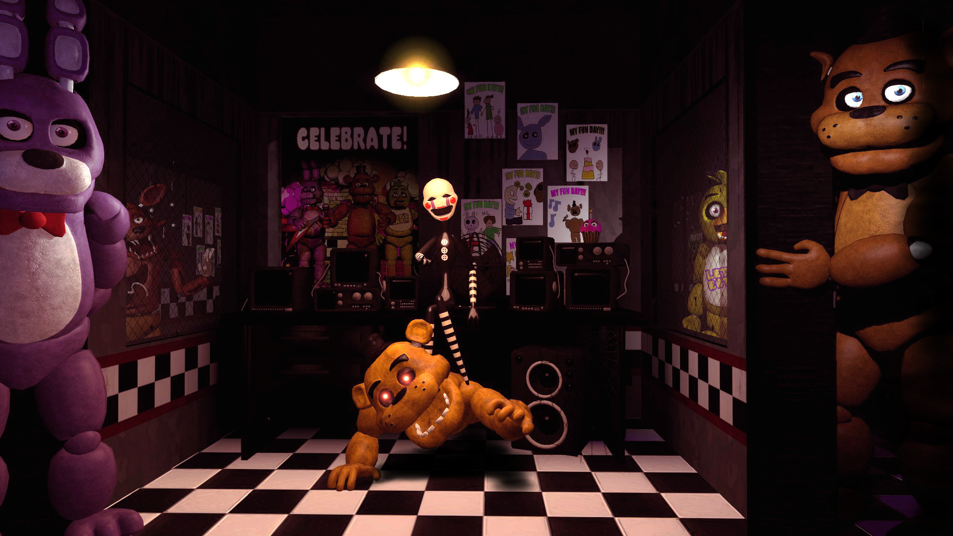 Fnaf Wallpaper Scary - HD Wallpaper 