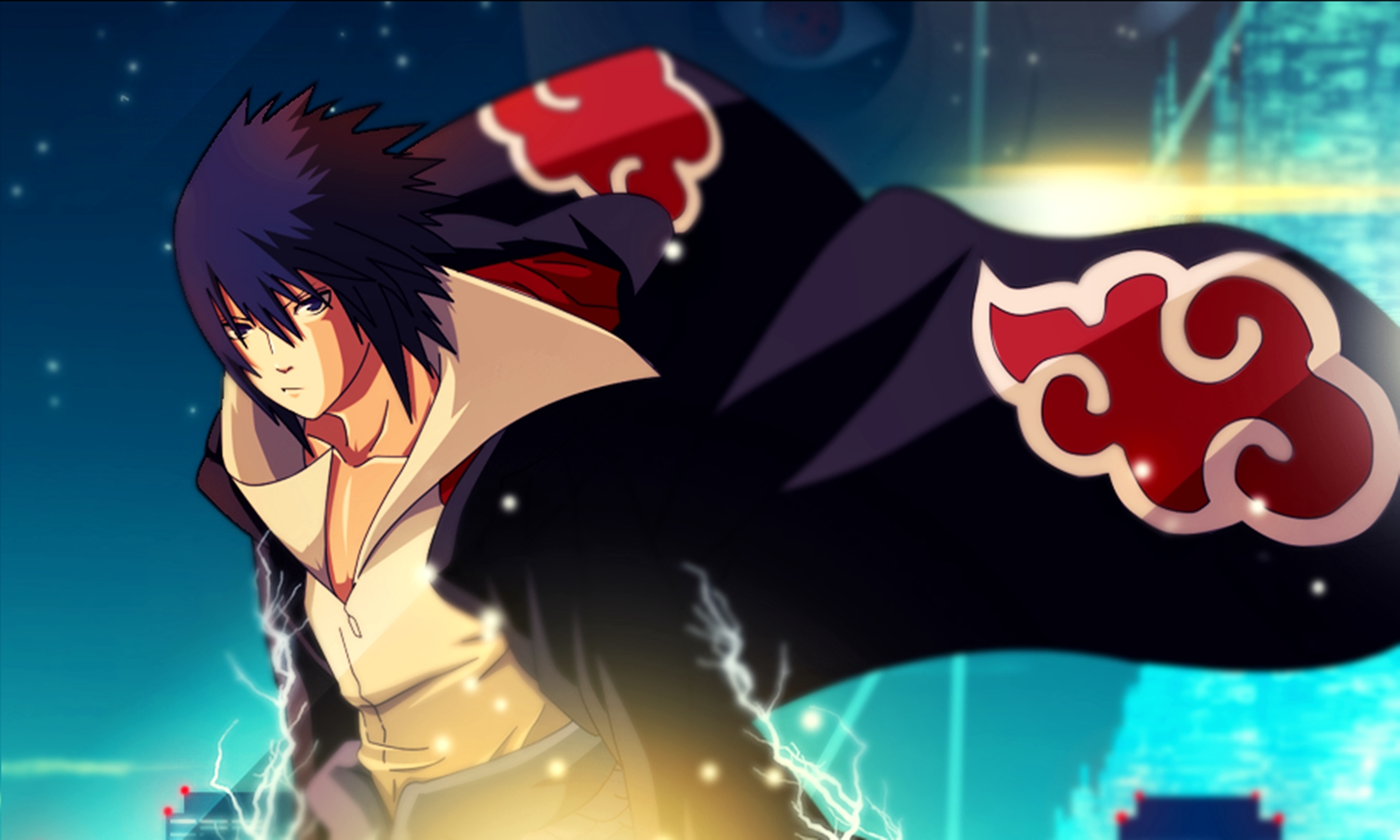 Uchiha Sasuke Wallpaper Image Pics - Sasuke Uchiha Akatsuki Art - HD Wallpaper 