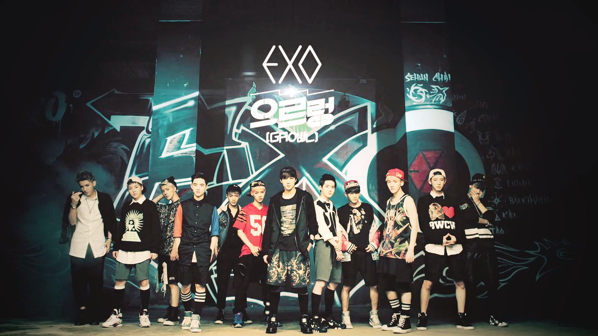 Amazing Exo Wallpaper Iphone 
 Src Amazing Exo Wallpaper - Exo Growl Wallpaper Laptop - HD Wallpaper 