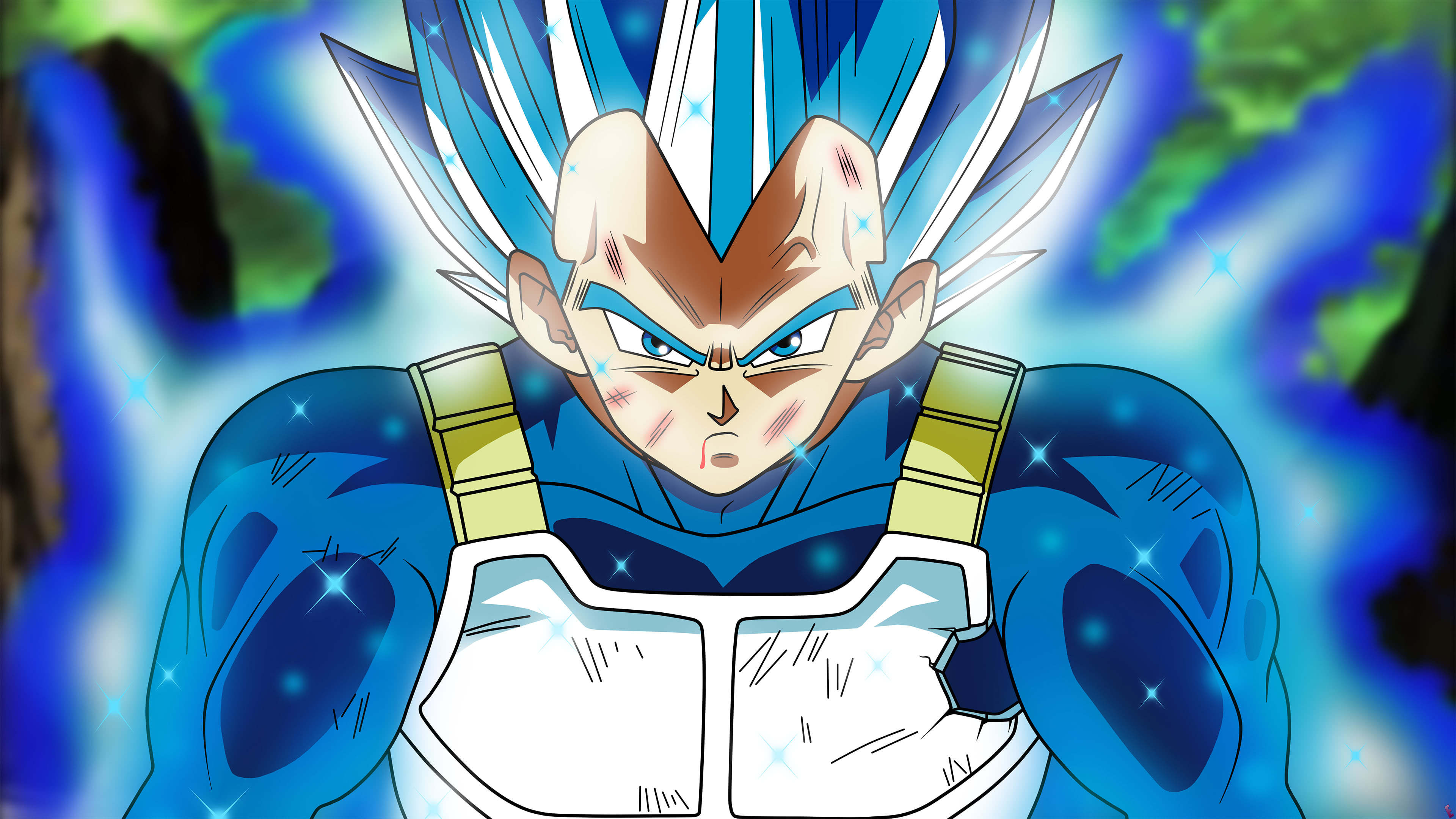 Dragon Ball Perfected Super Saiyan Blue Vegeta Uhd - Vegeta Ssj Blue Evolution - HD Wallpaper 