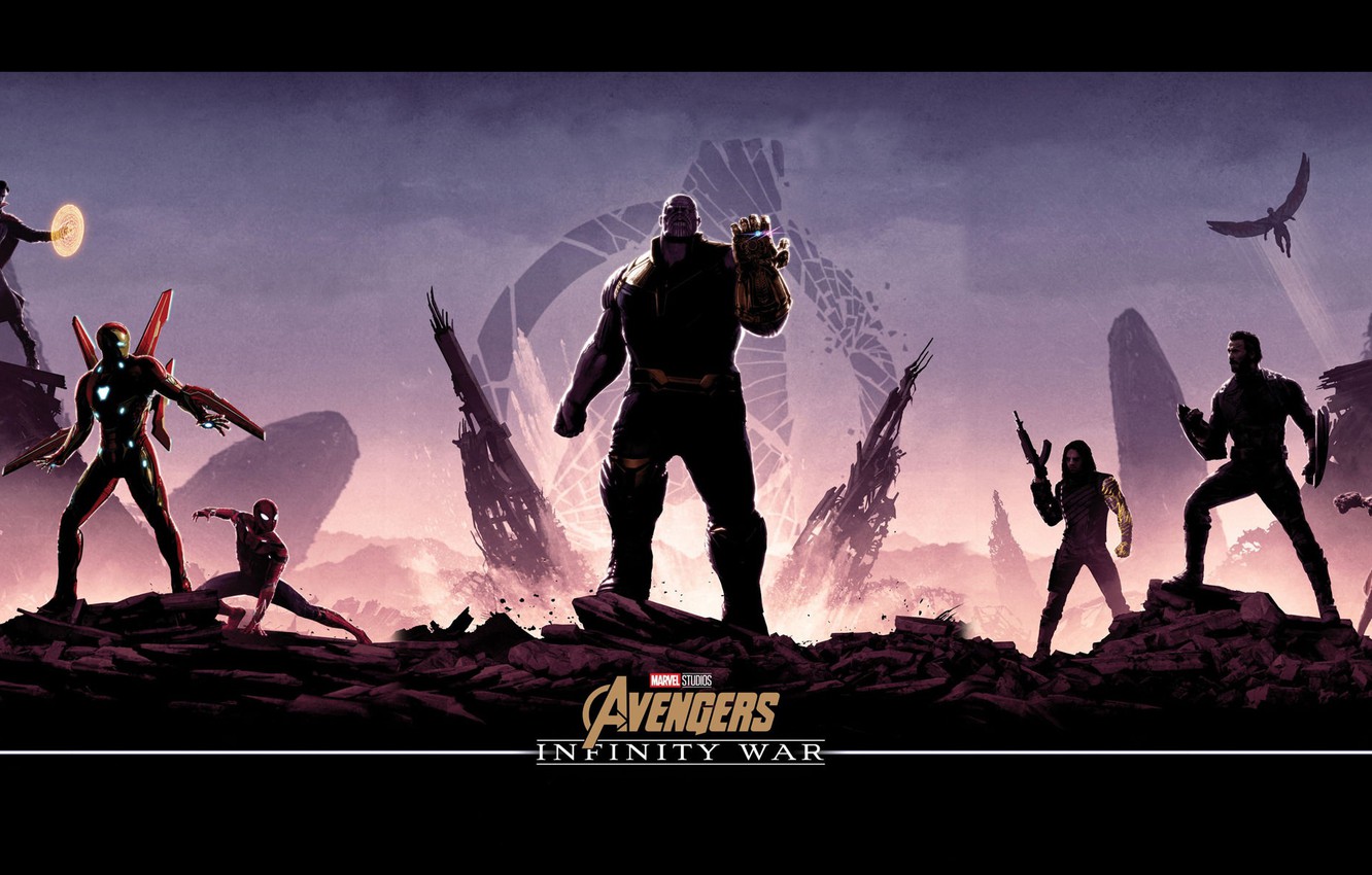 Photo Wallpaper Fiction, Poster, Characters, Comic, - Matt Ferguson Infinity War - HD Wallpaper 