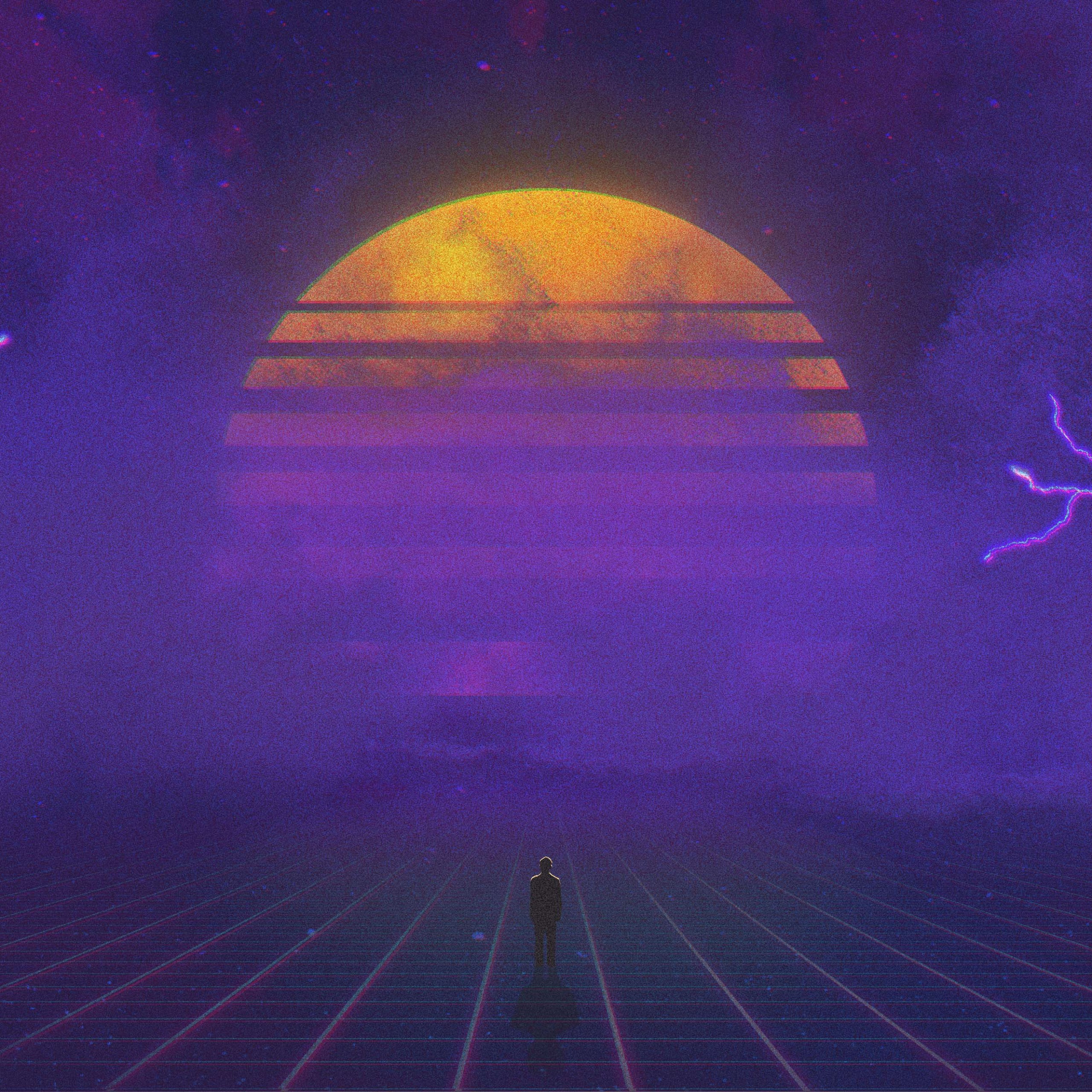Synthwave Hd Chromebook - 2560x2560 Wallpaper - teahub.io