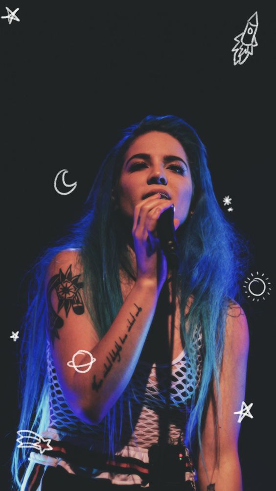 Halsey, Wallpaper, And Blue Image - Halsey خلفيات - HD Wallpaper 