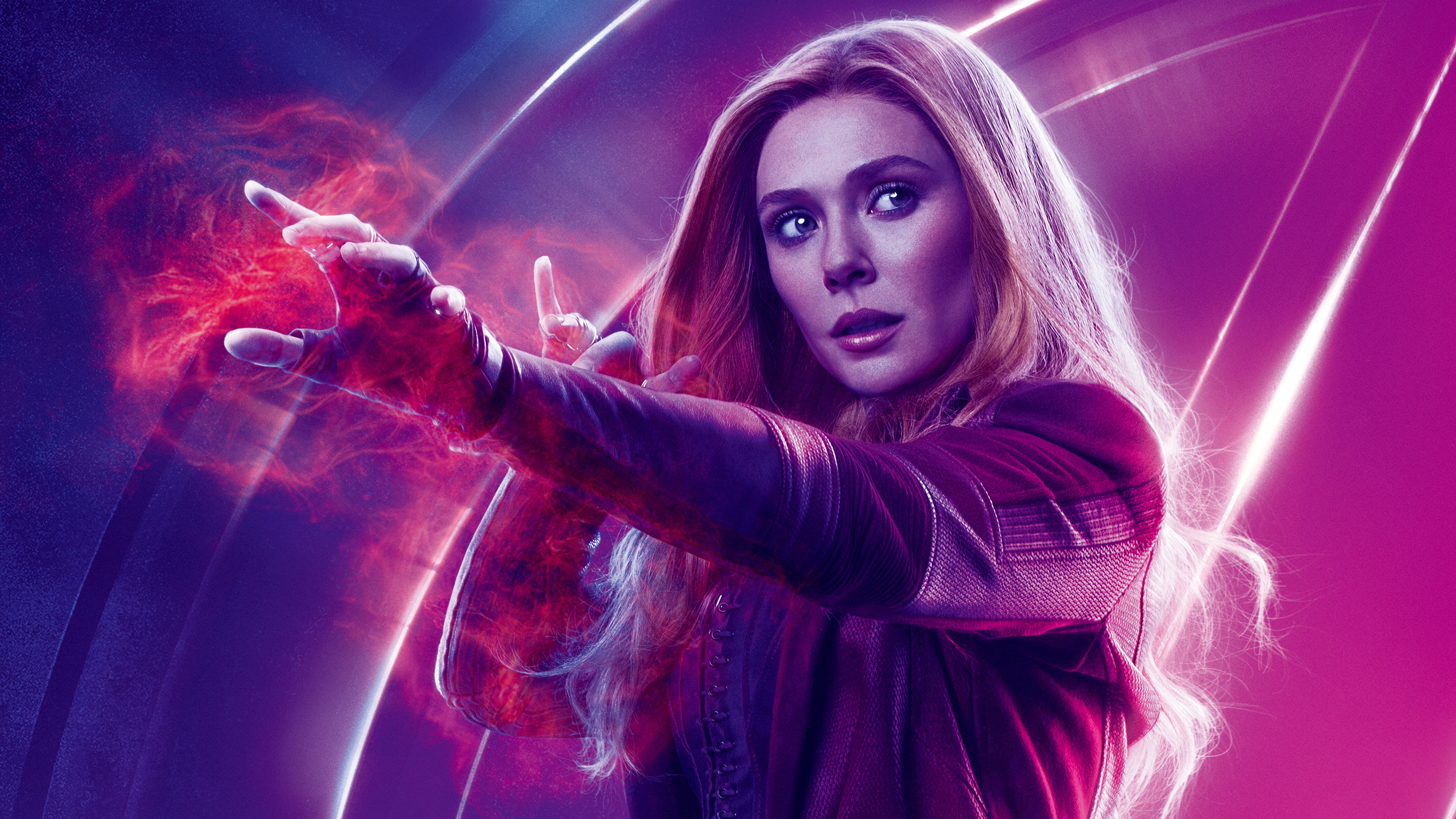 Elizabeth Olsen Wanda Maximoff Avengers Infinity War - HD Wallpaper 