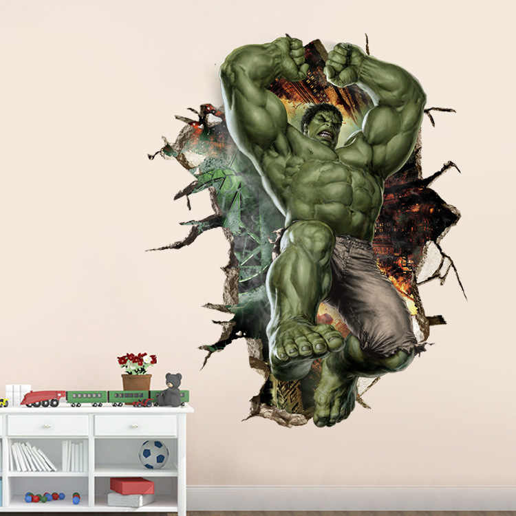 Hulk Wall Stickers - HD Wallpaper 